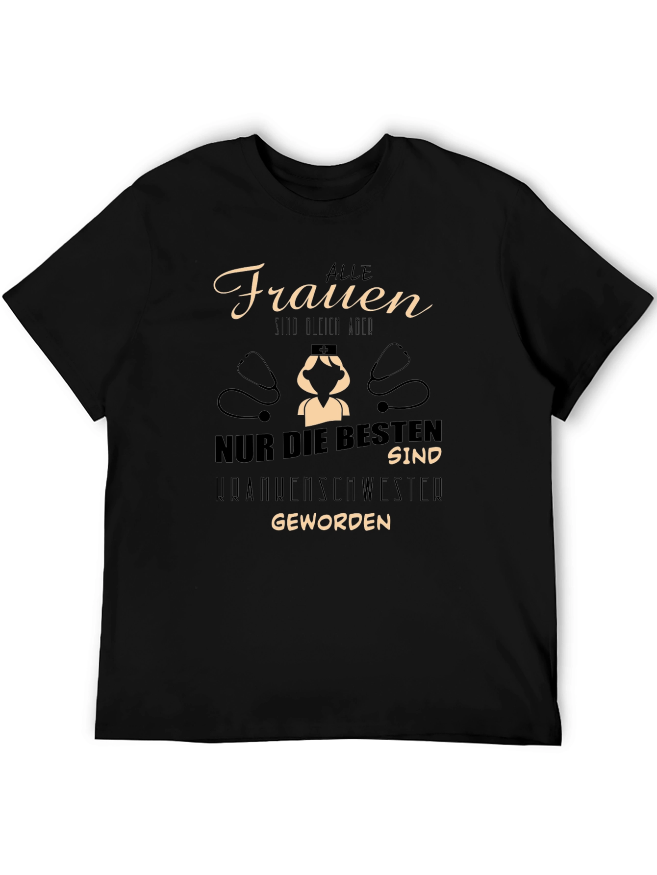 Nurse T-Shirt - German Text Graphic Tee