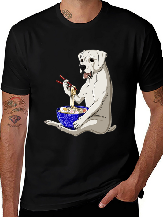 Dog Eating Ramen T-Shirt