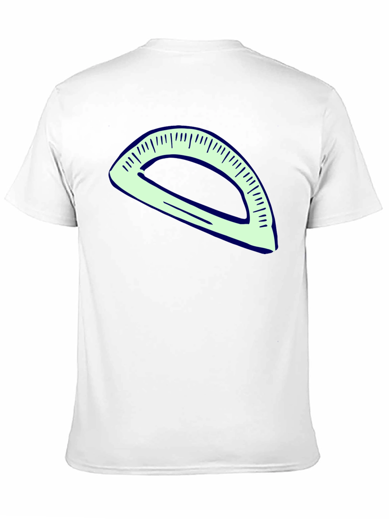 Protractor Graphic Tee - Black Cotton Blend