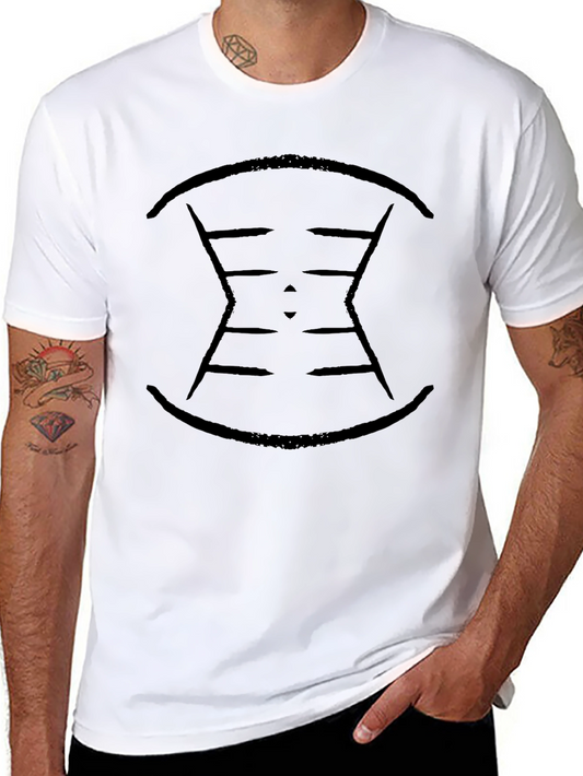 Abstract Graphic Mens Black T-Shirt