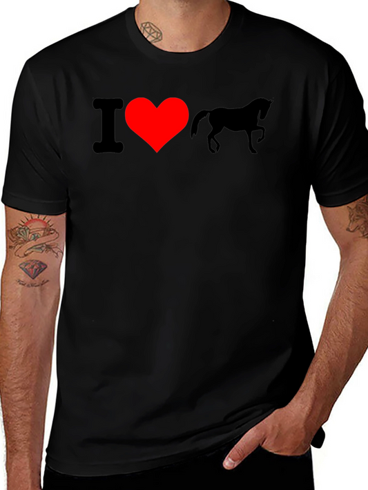 I Heart Unicorn Black T-Shirt