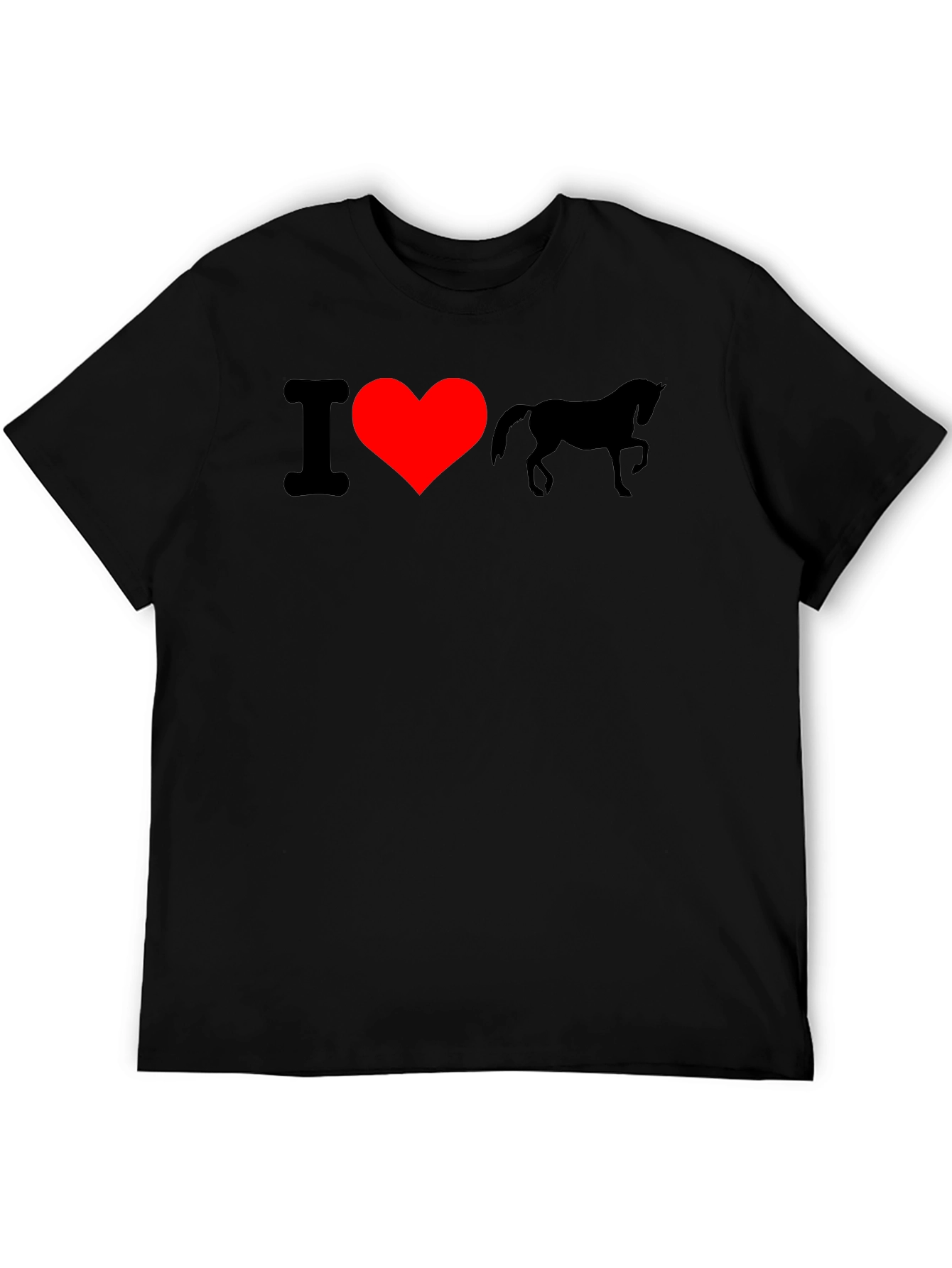 I Heart Unicorn Black T-Shirt