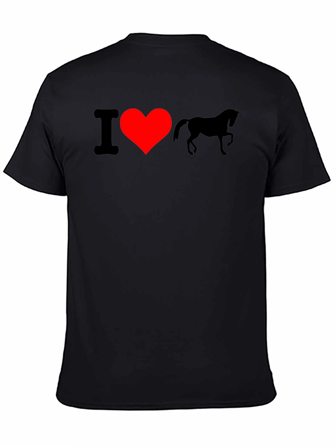 I Heart Unicorn Black T-Shirt