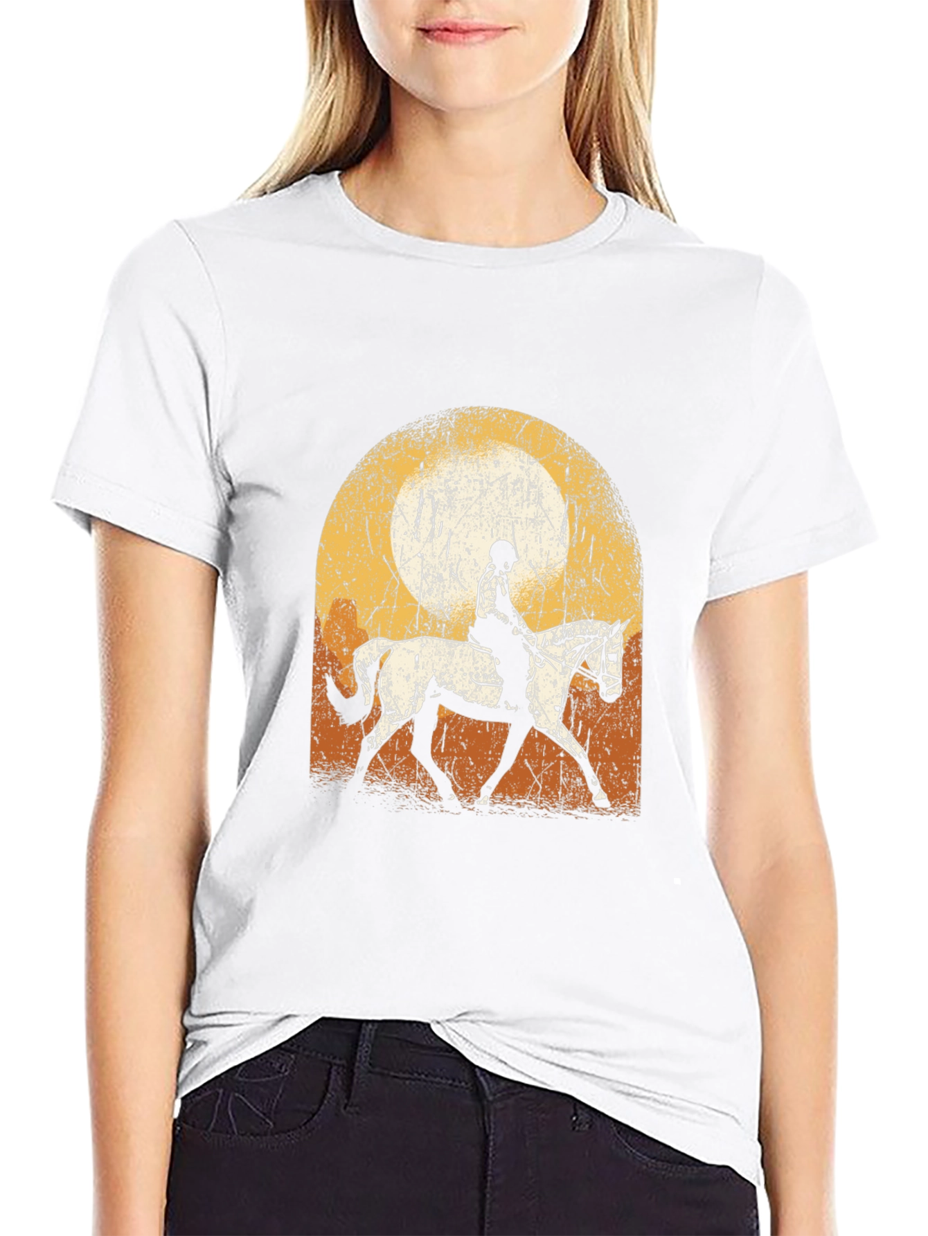Retro Horse Rider T-Shirt Equestrian Style