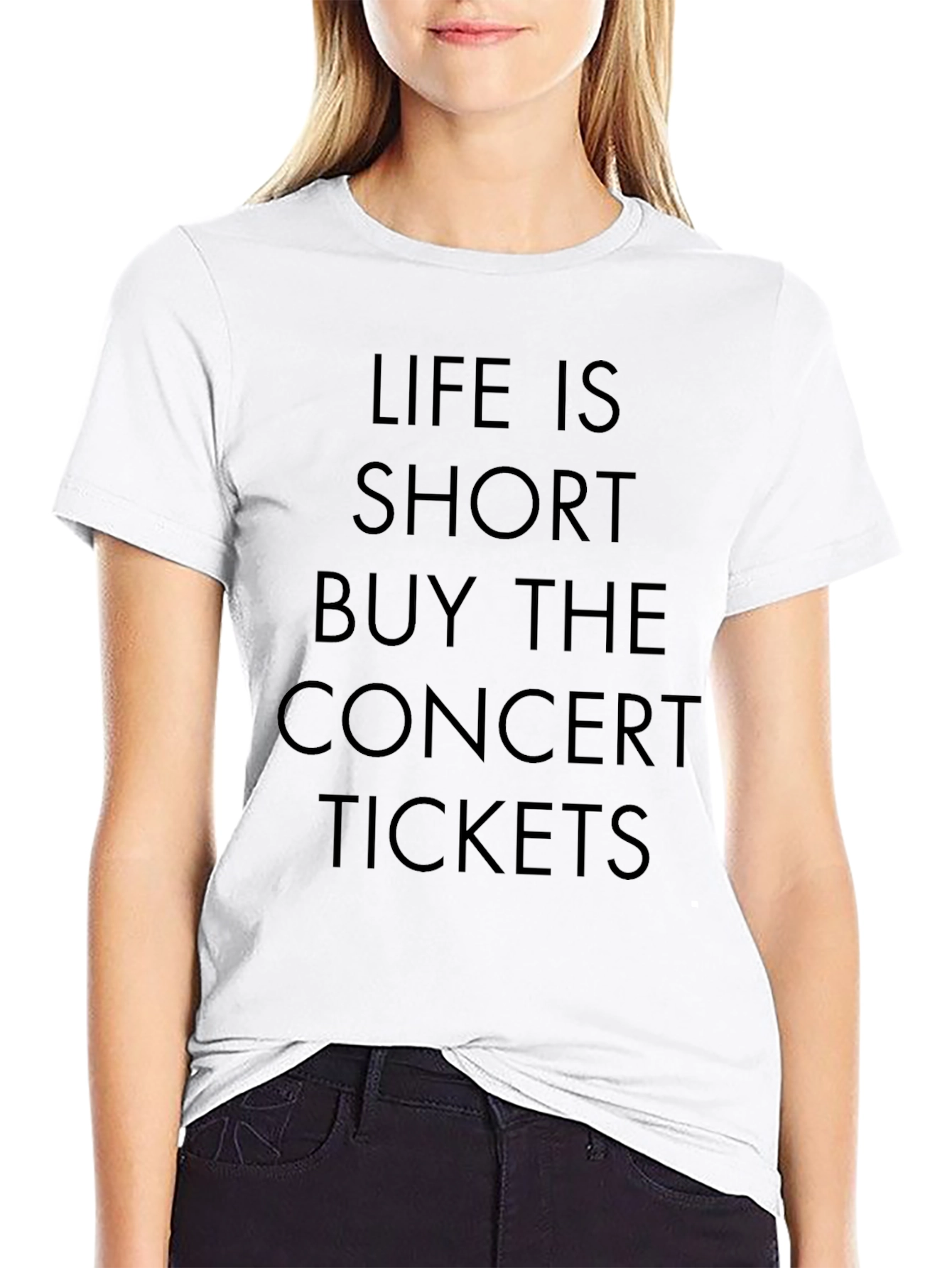 Life Is Short Concert Ticket Graphic Tee