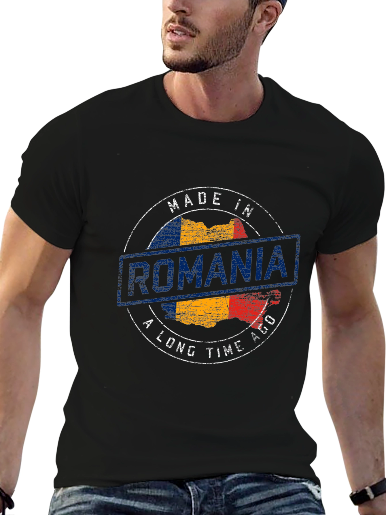 Made in Romania T-Shirt Romanian Flag Tee