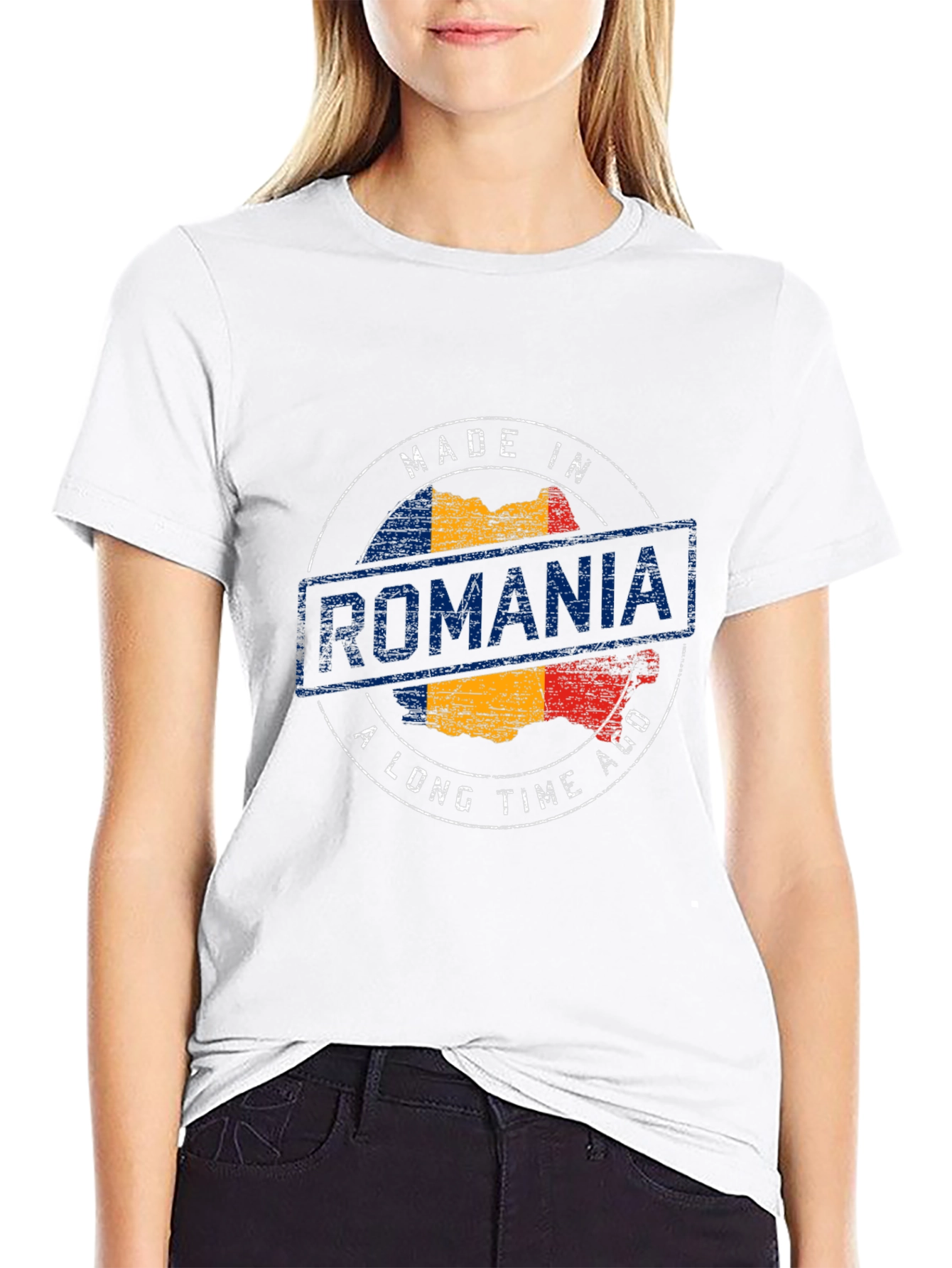 Made in Romania T-Shirt Romanian Flag Tee