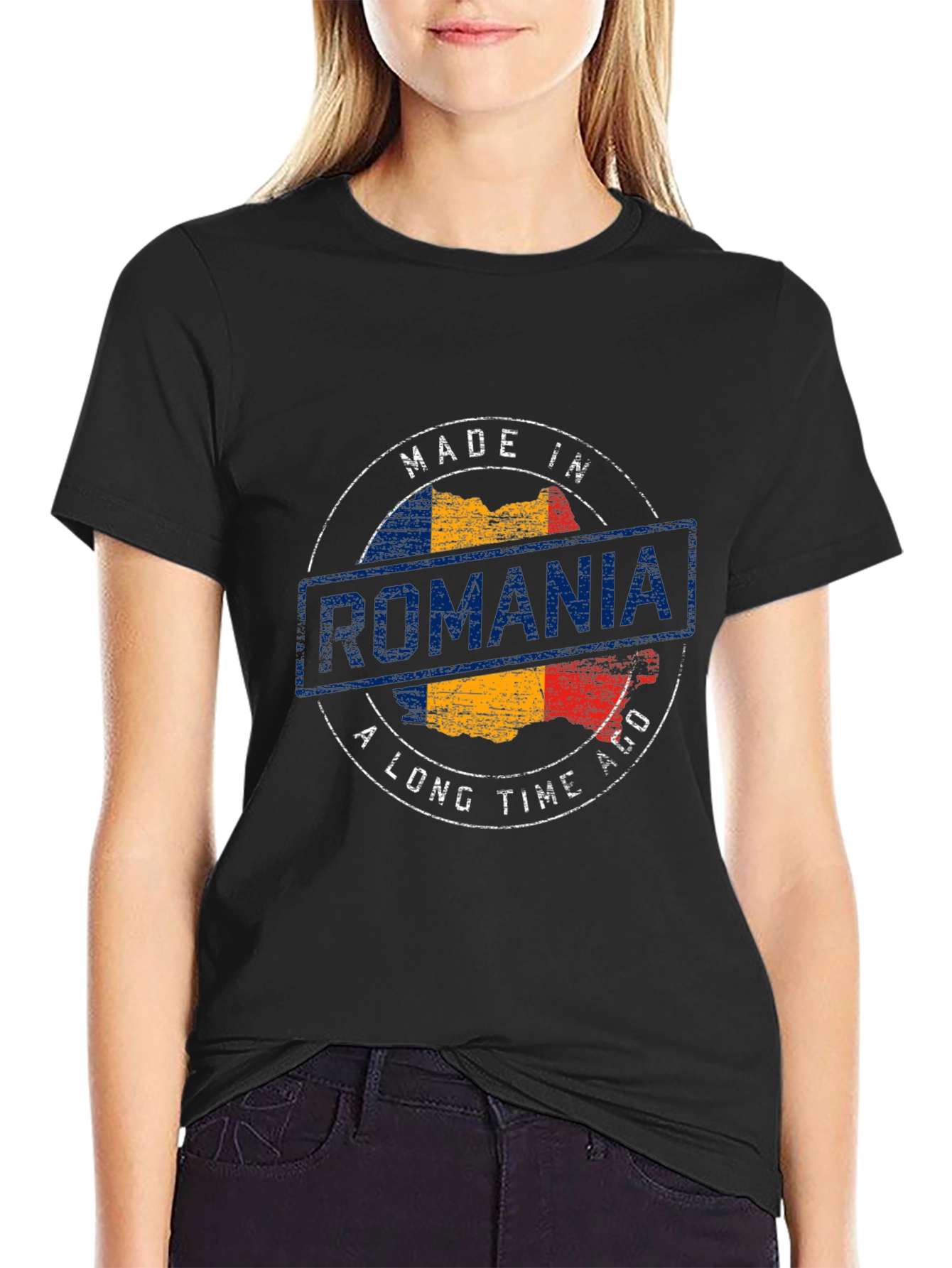 Made in Romania T-Shirt Romanian Flag Tee
