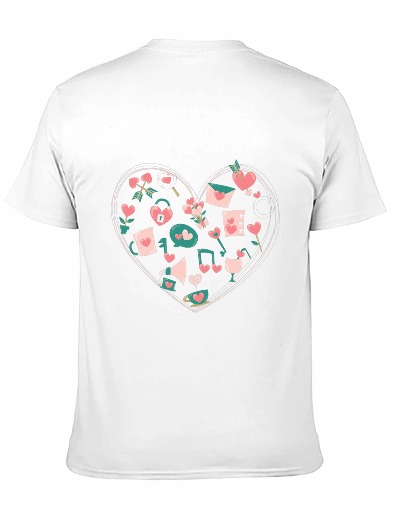 Heart Valentines Graphic T-Shirt