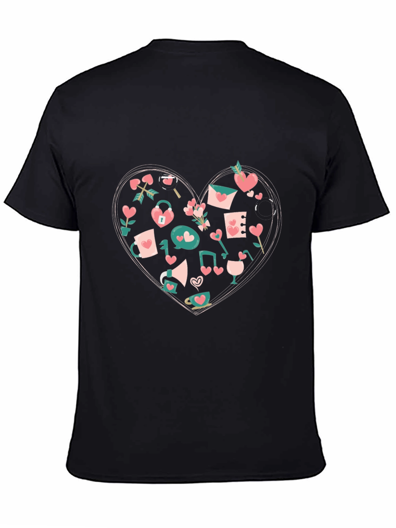 Heart Valentines Graphic T-Shirt