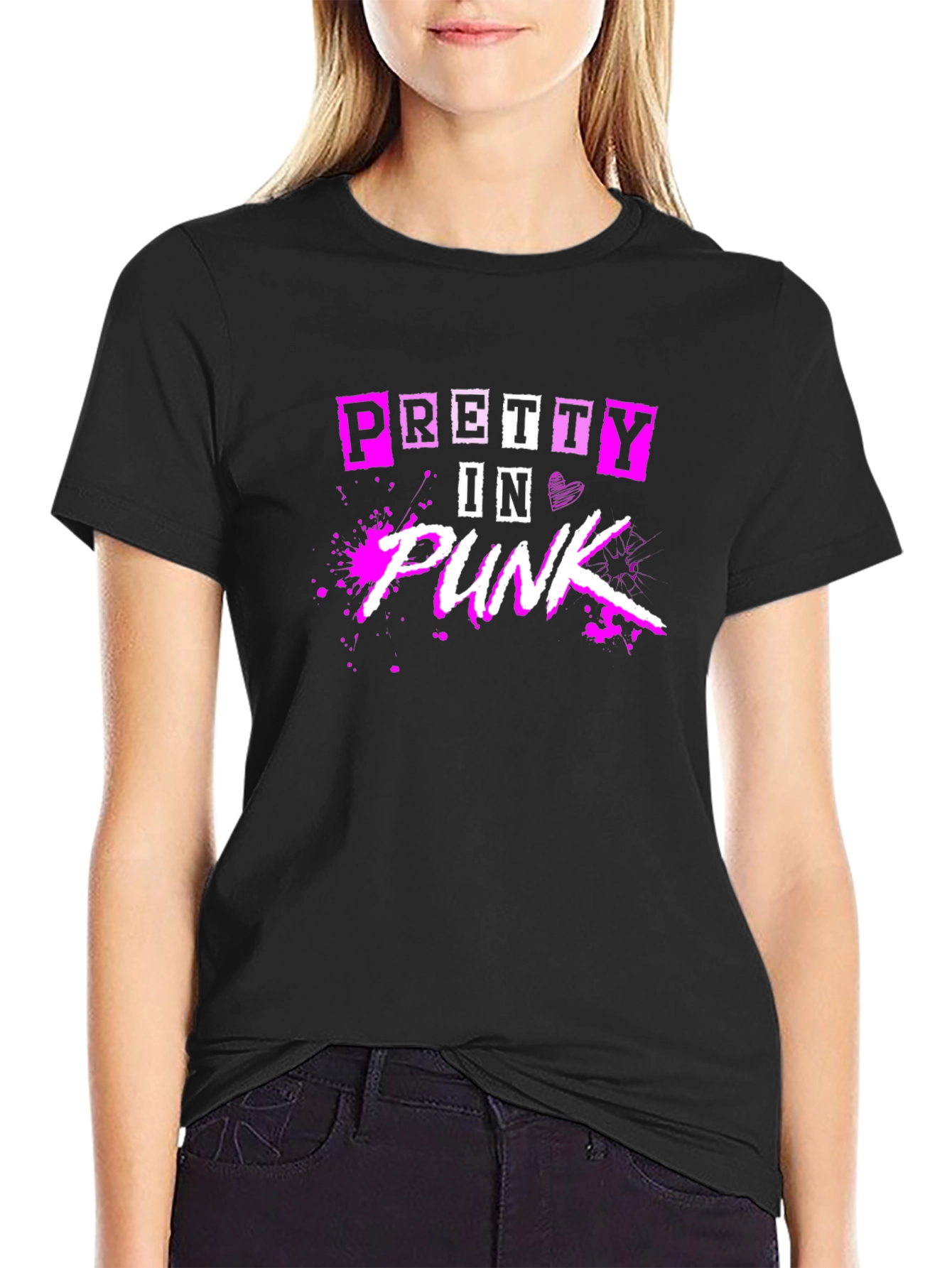 Pretty in Punk Graphic Tee - Black T-Shirt