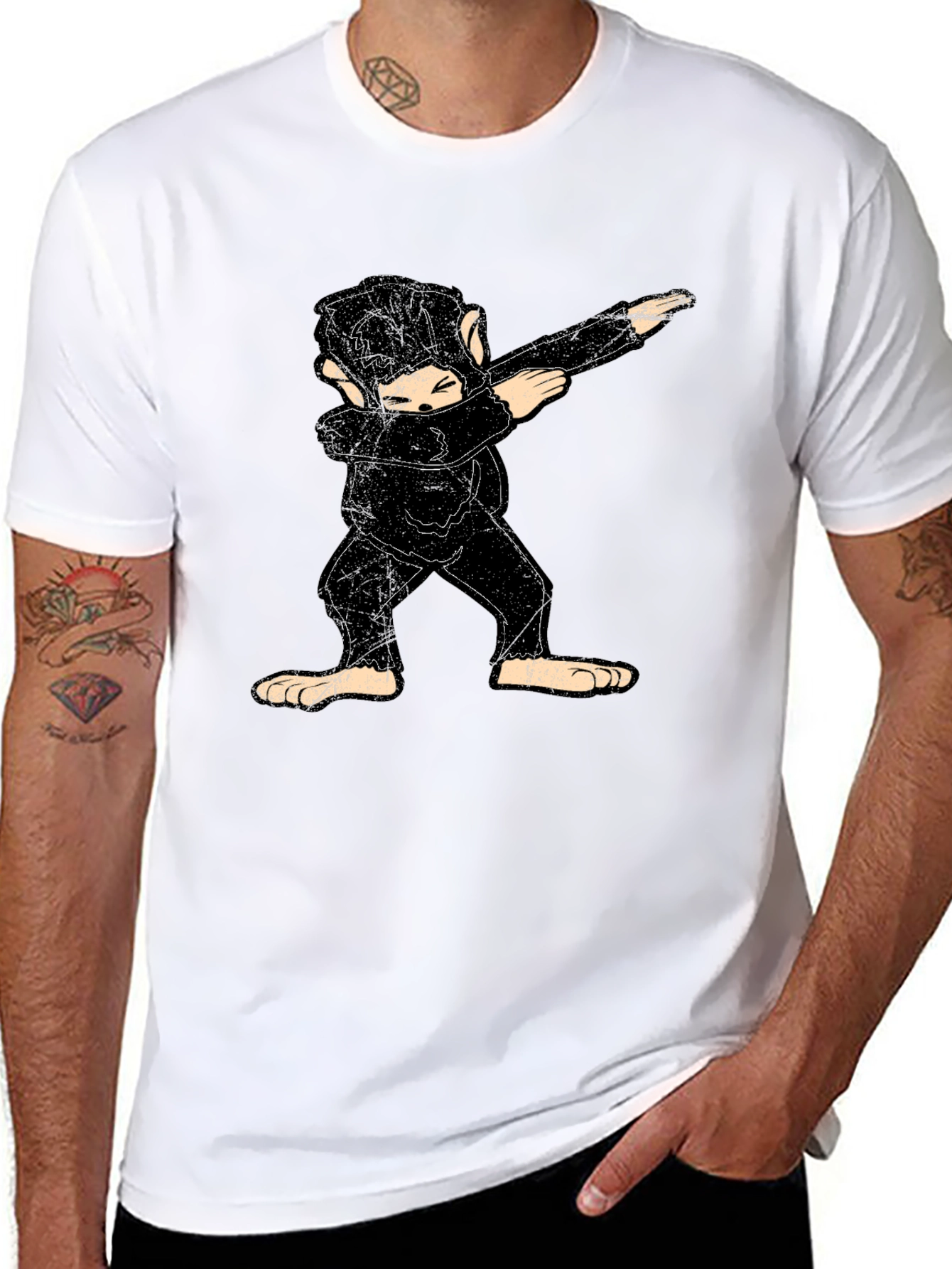 Dabbing Monkey Graphic Tee - Unisex