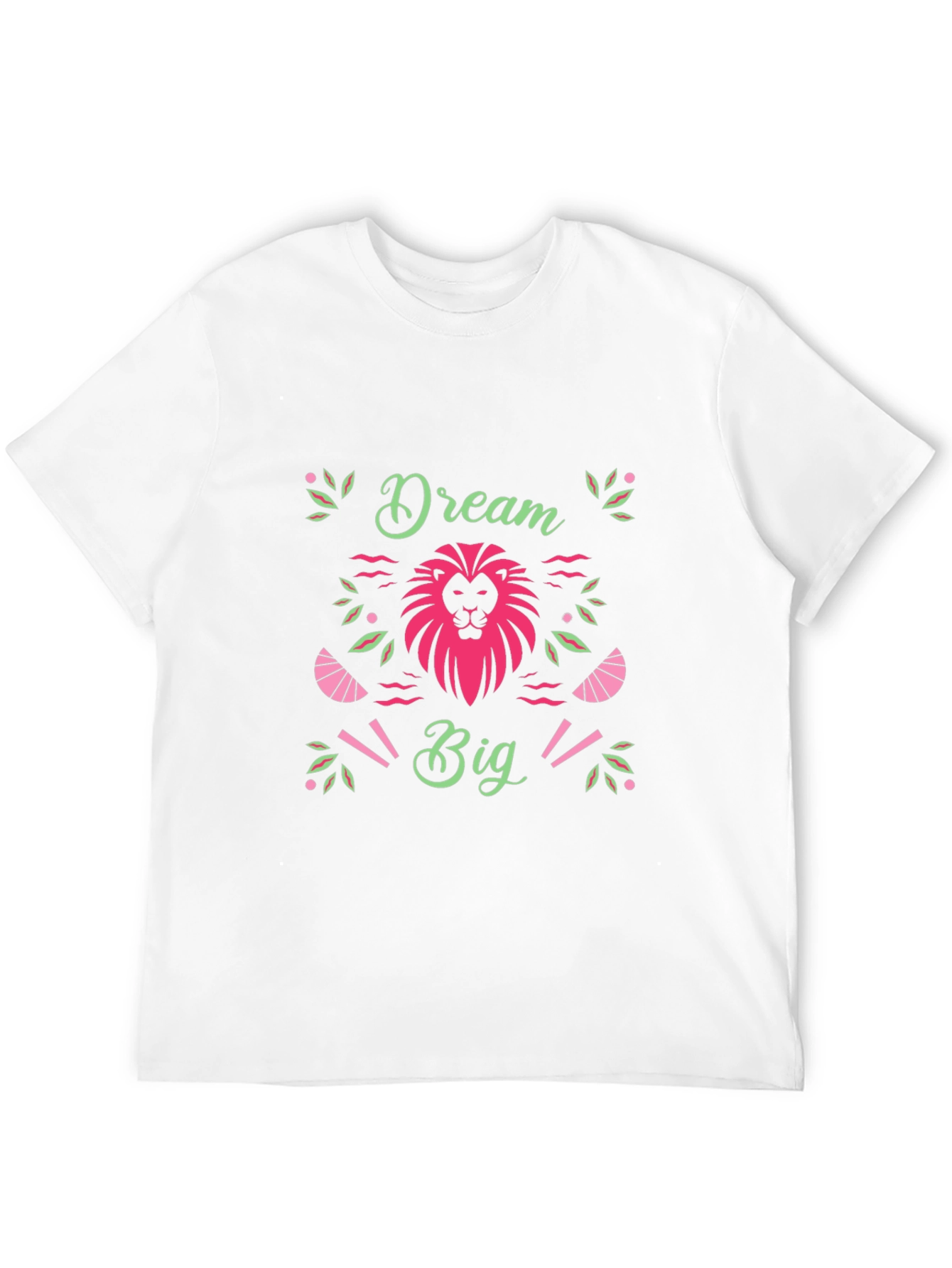 Dream Big Black T-Shirt with Lion Graphic