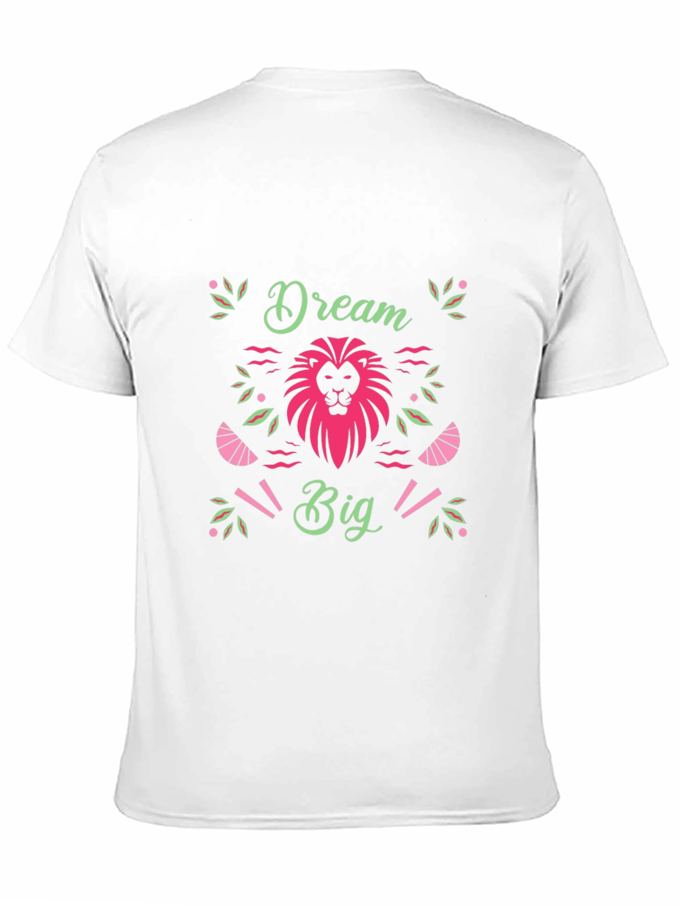 Dream Big Black T-Shirt with Lion Graphic