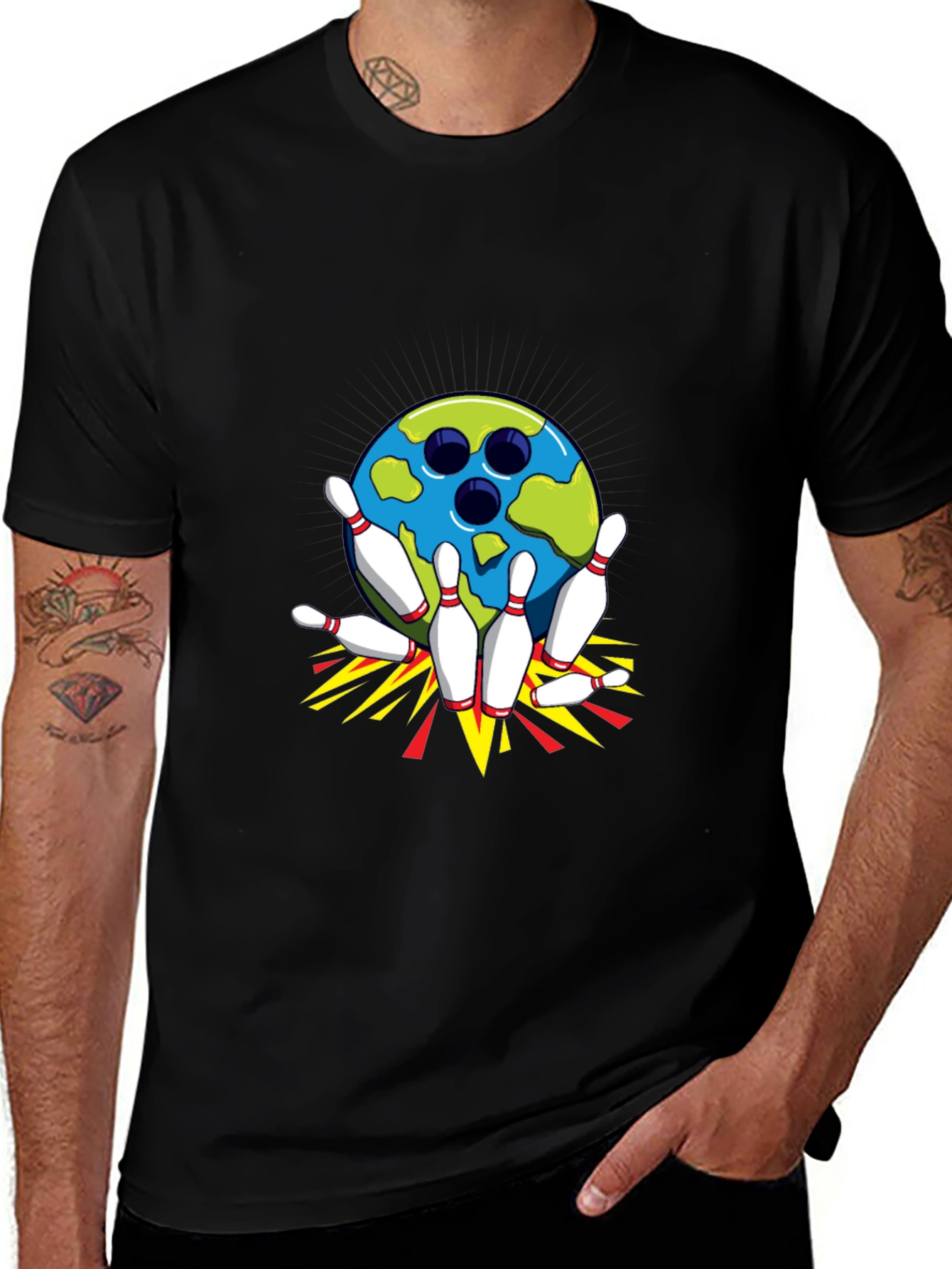 Bowling Strike Graphic Tee