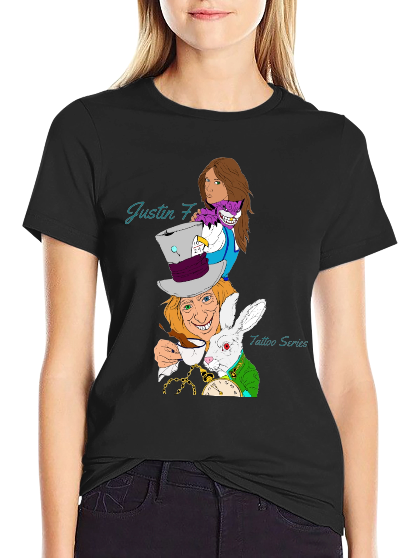 Whimsical Alice in Wonderland T-Shirt