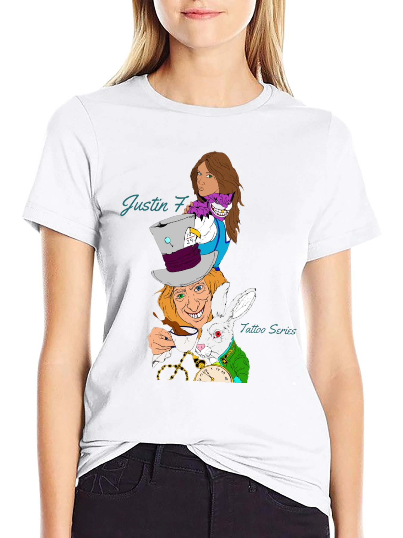 Whimsical Alice in Wonderland T-Shirt
