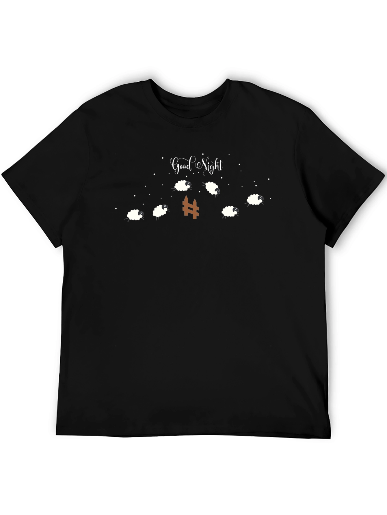 Good Night Sheep Counting Graphic T-Shirt
