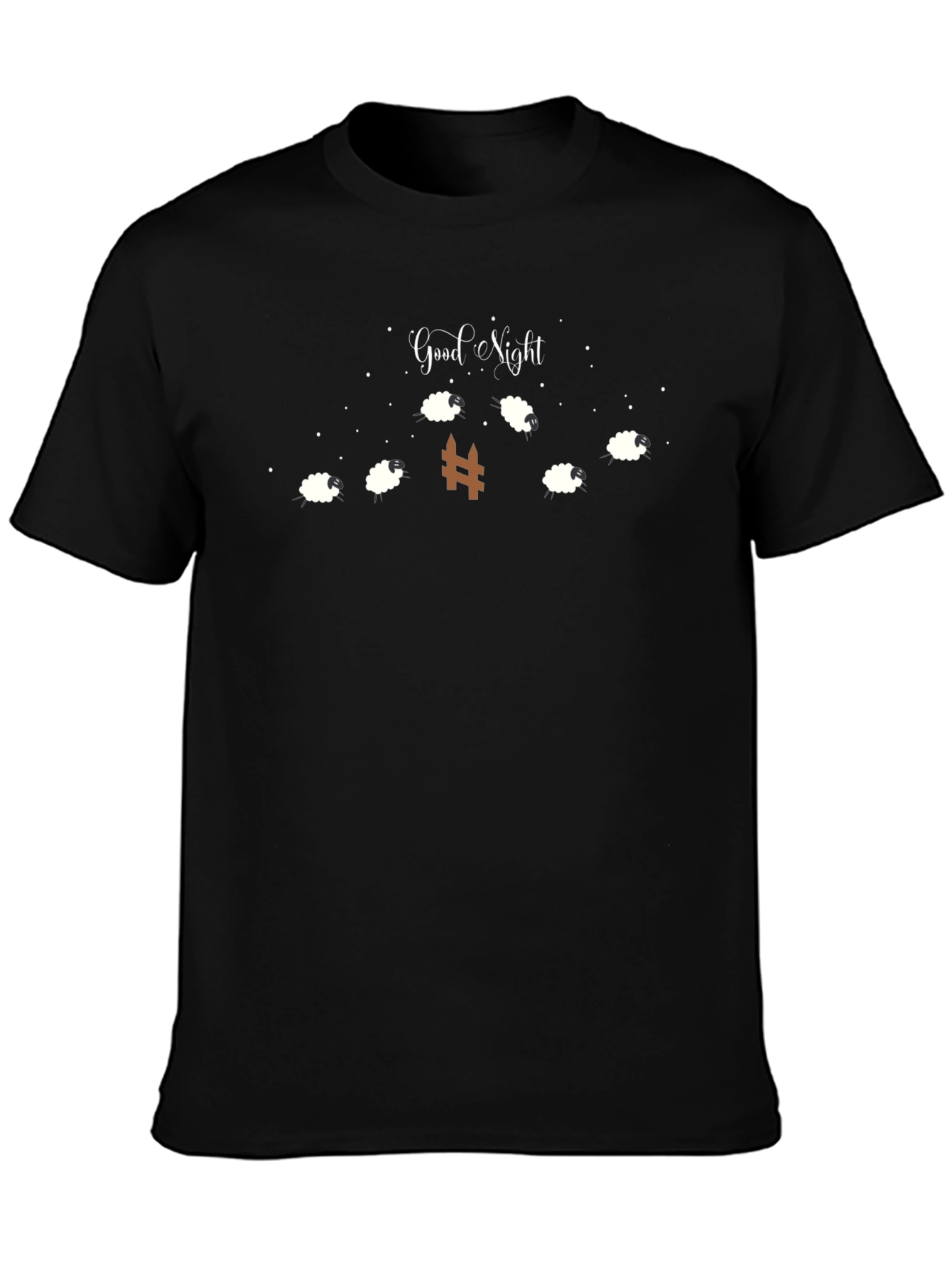Good Night Sheep Counting Graphic T-Shirt