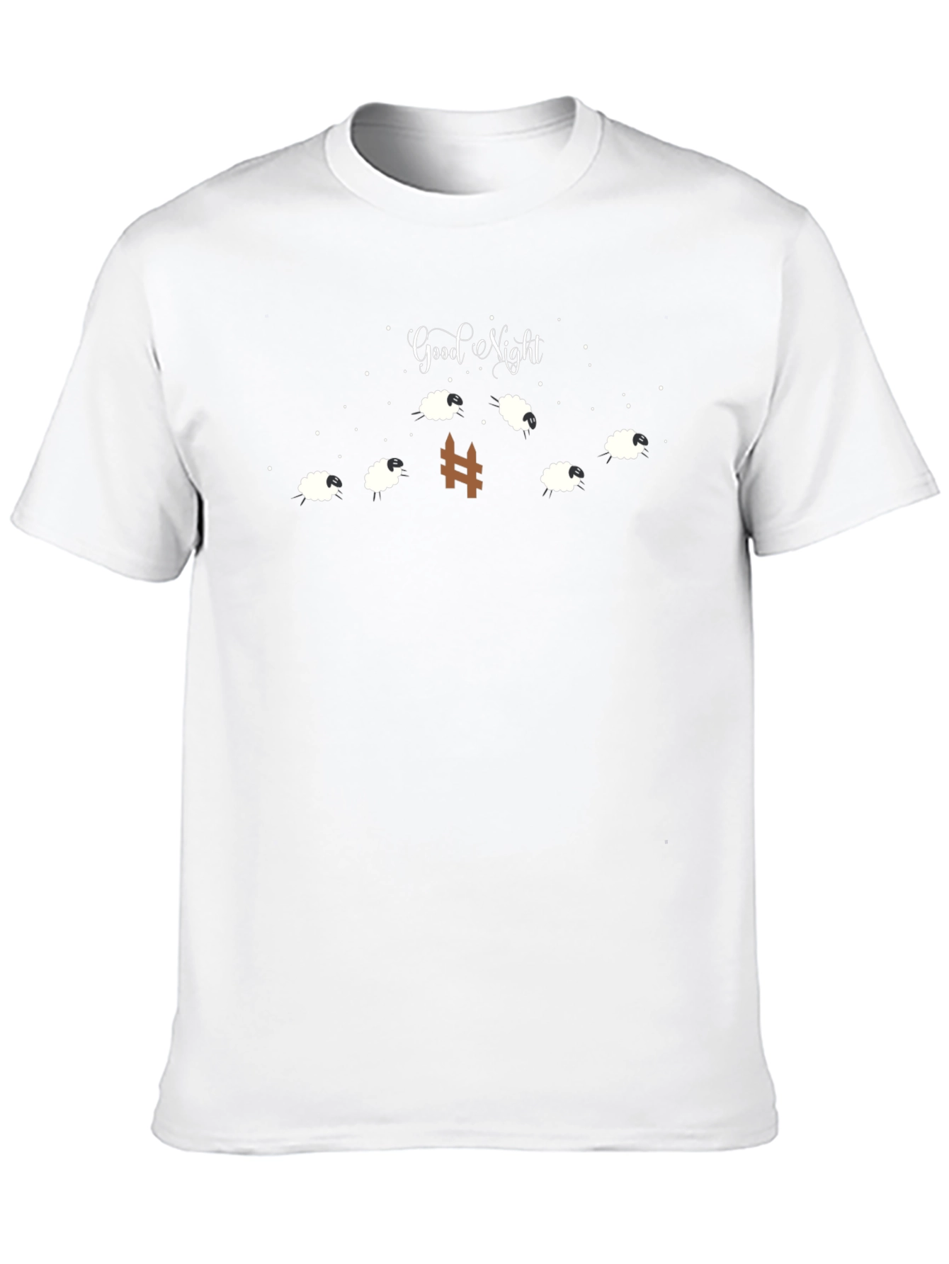 Good Night Sheep Counting Graphic T-Shirt