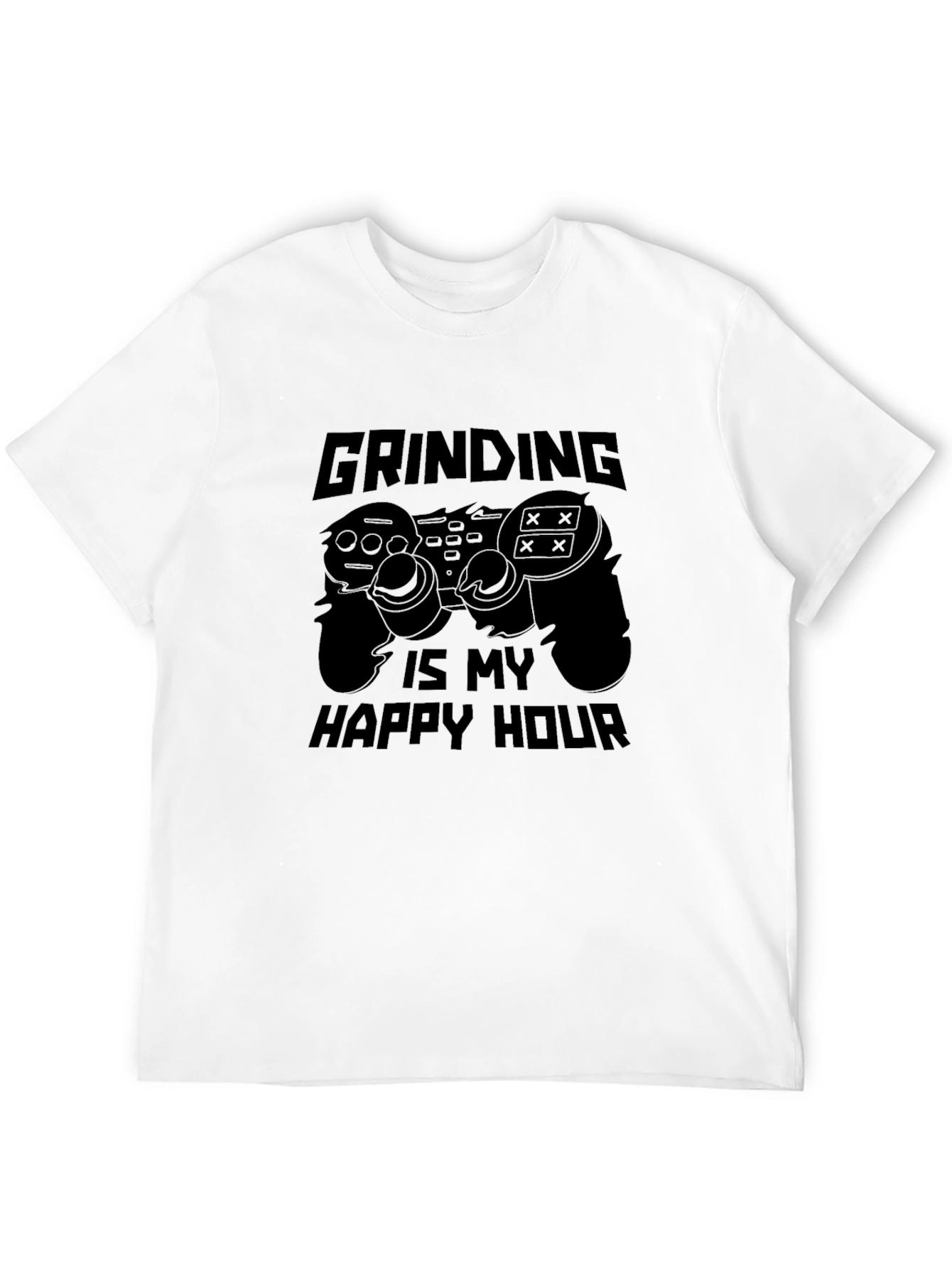 Gamer Grinding Happy Hour Black T-Shirt