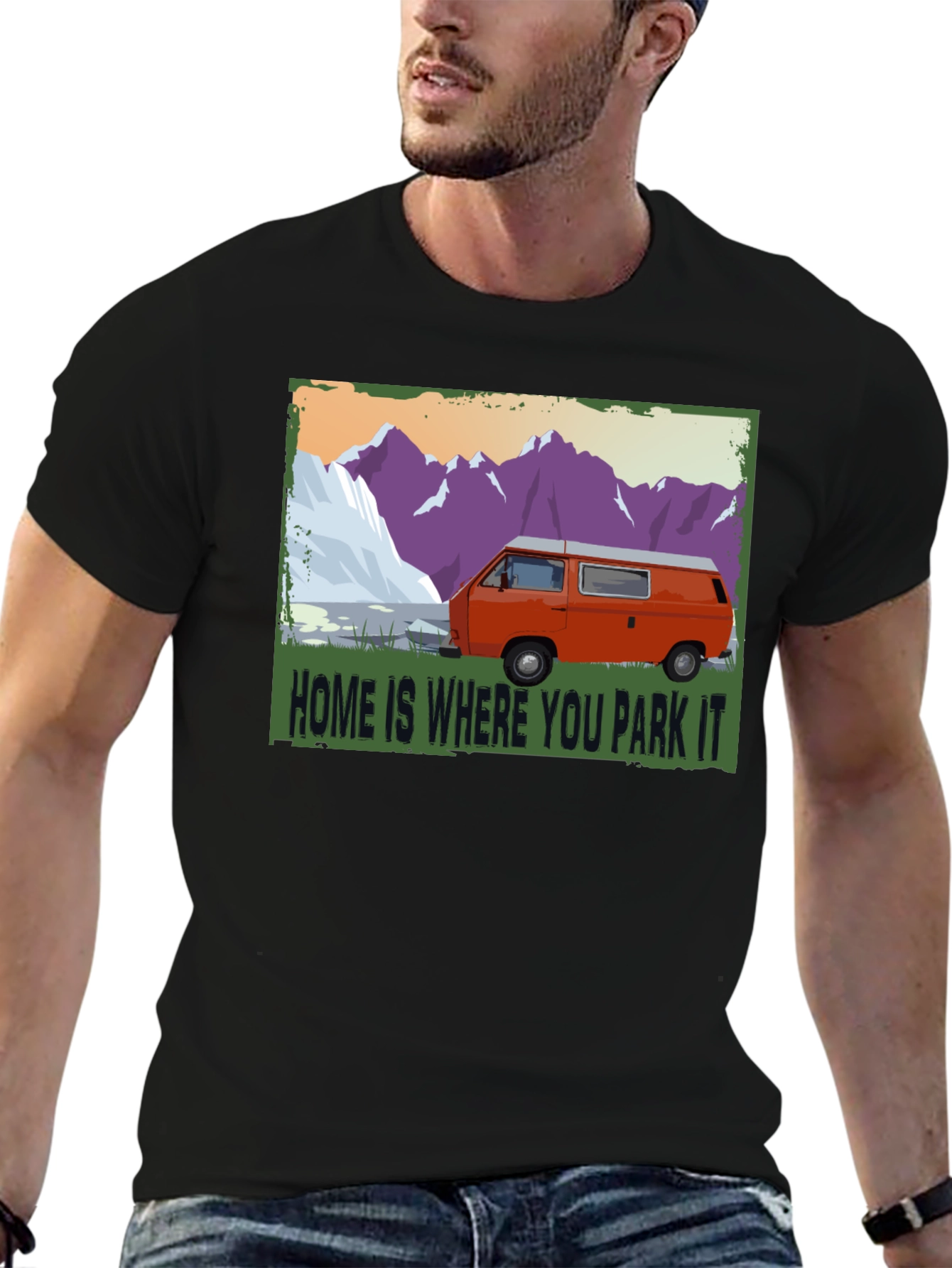 Home is Where You Park It Camping T-Shirt