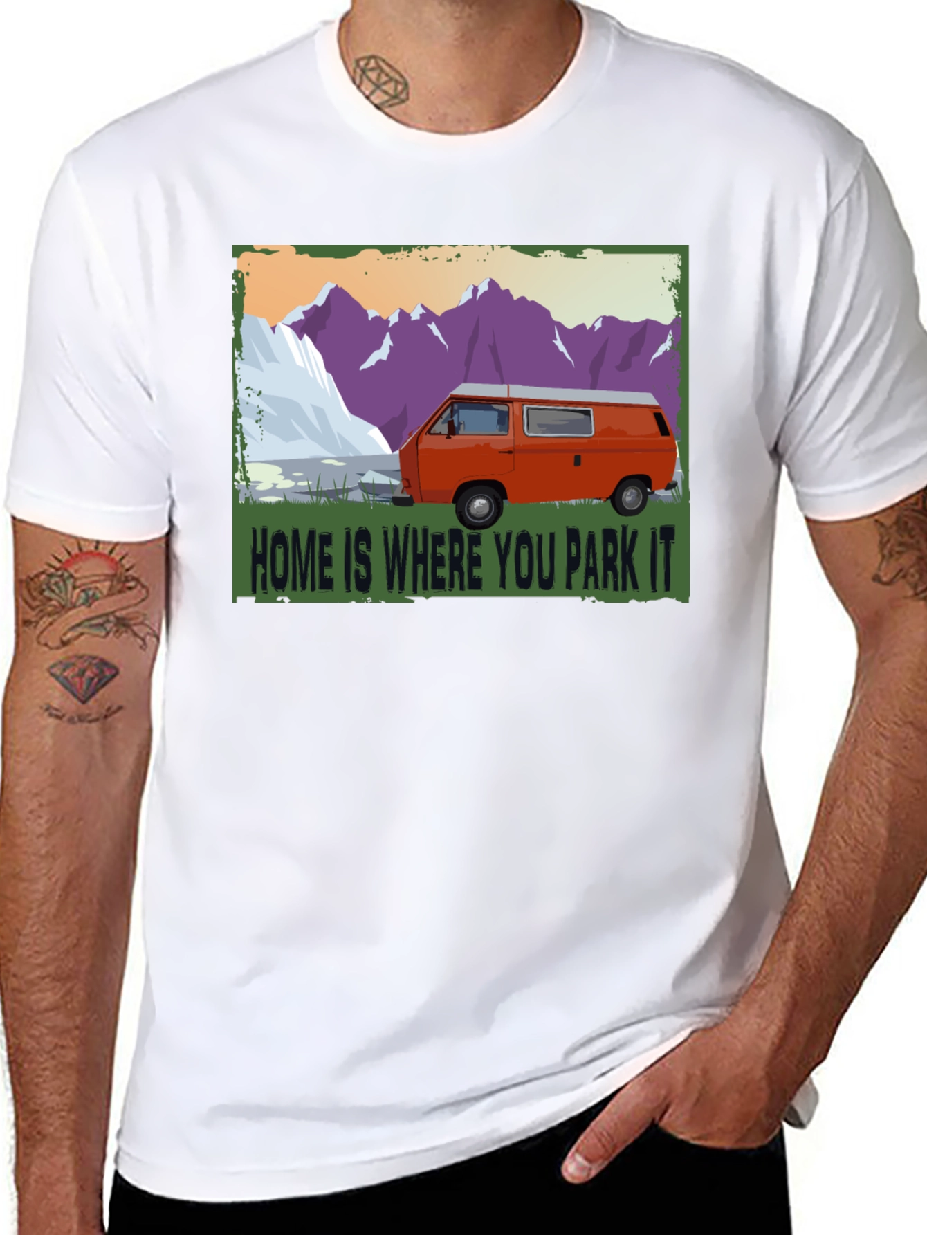 Home is Where You Park It Camping T-Shirt