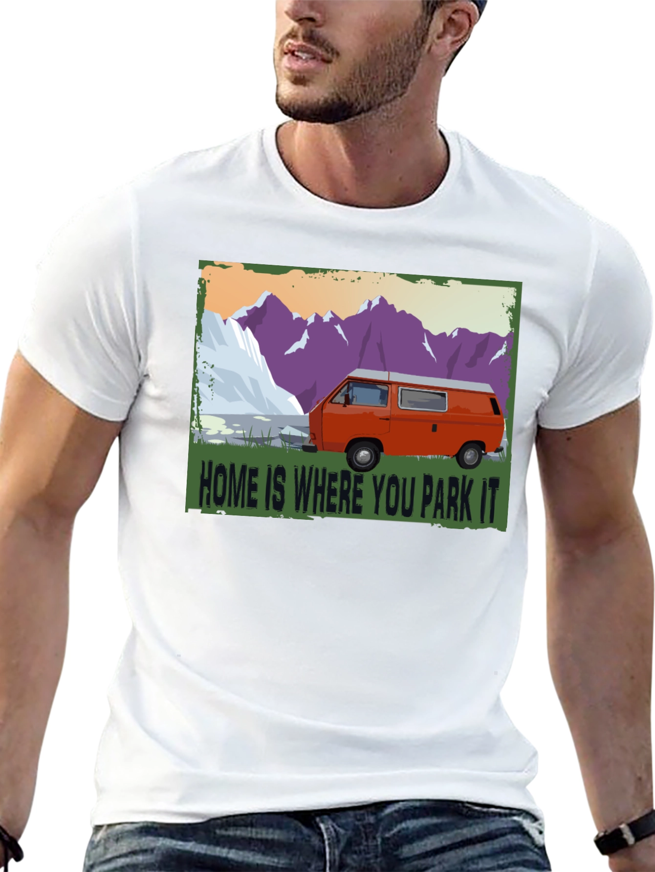 Home is Where You Park It Camping T-Shirt
