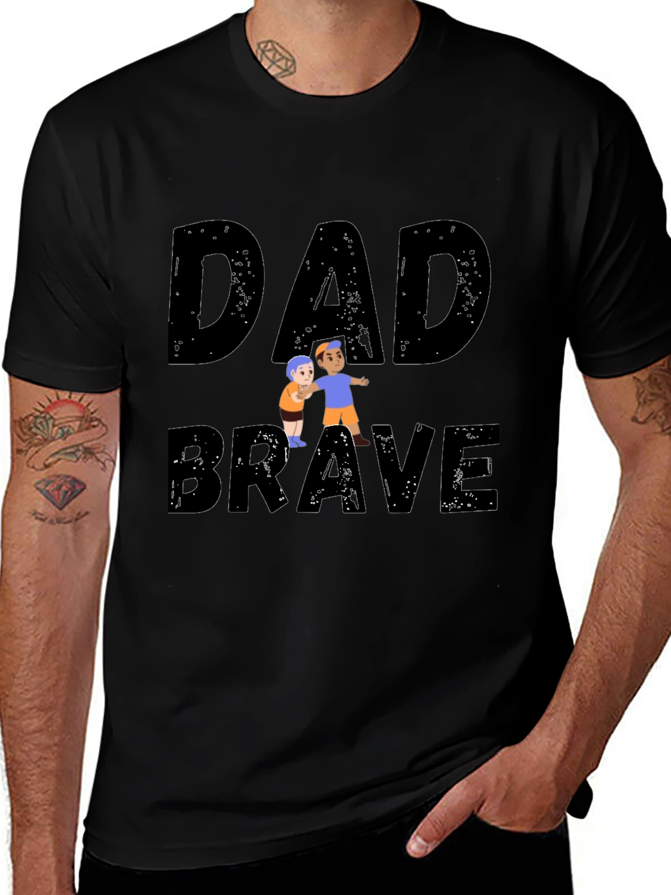 Dad Brave T-Shirt - Fathers Day Gift
