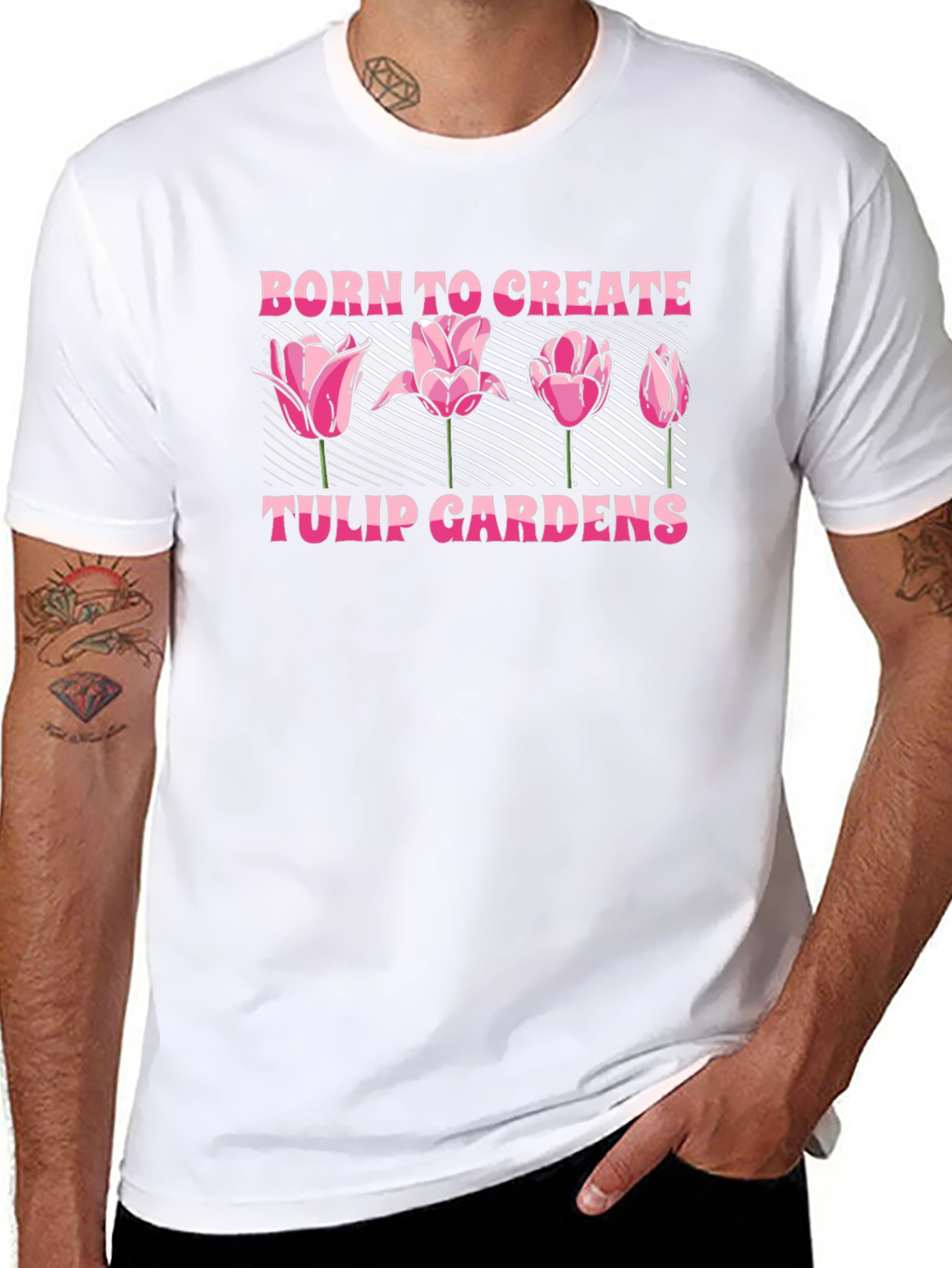 Born to Create Tulip Gardens Graphic Tee