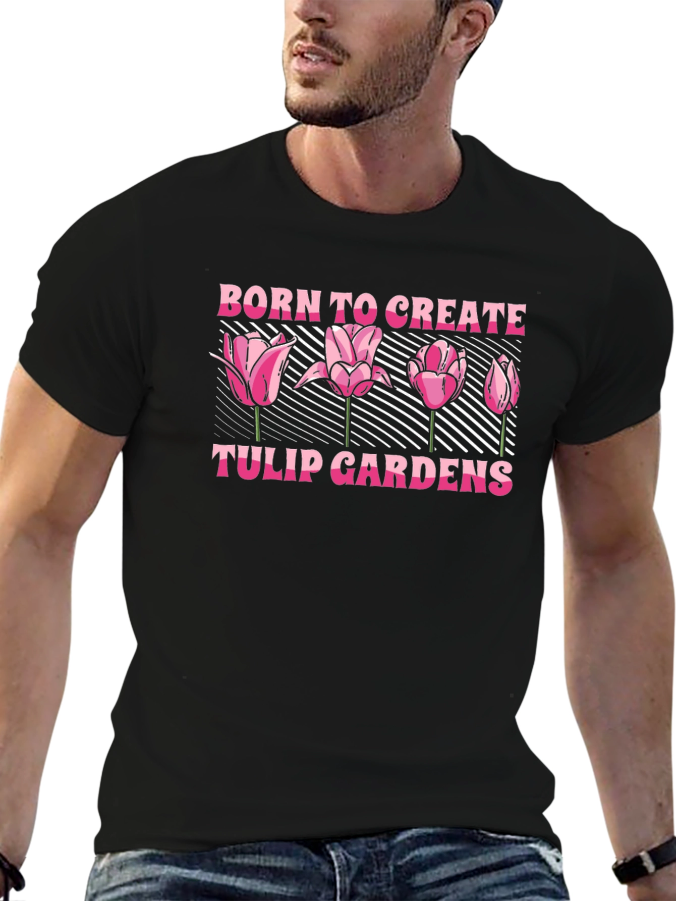 Born to Create Tulip Gardens Graphic Tee