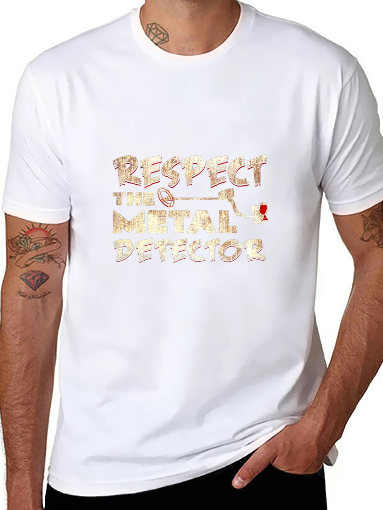 Respect the Metal Detector Graphic Tee