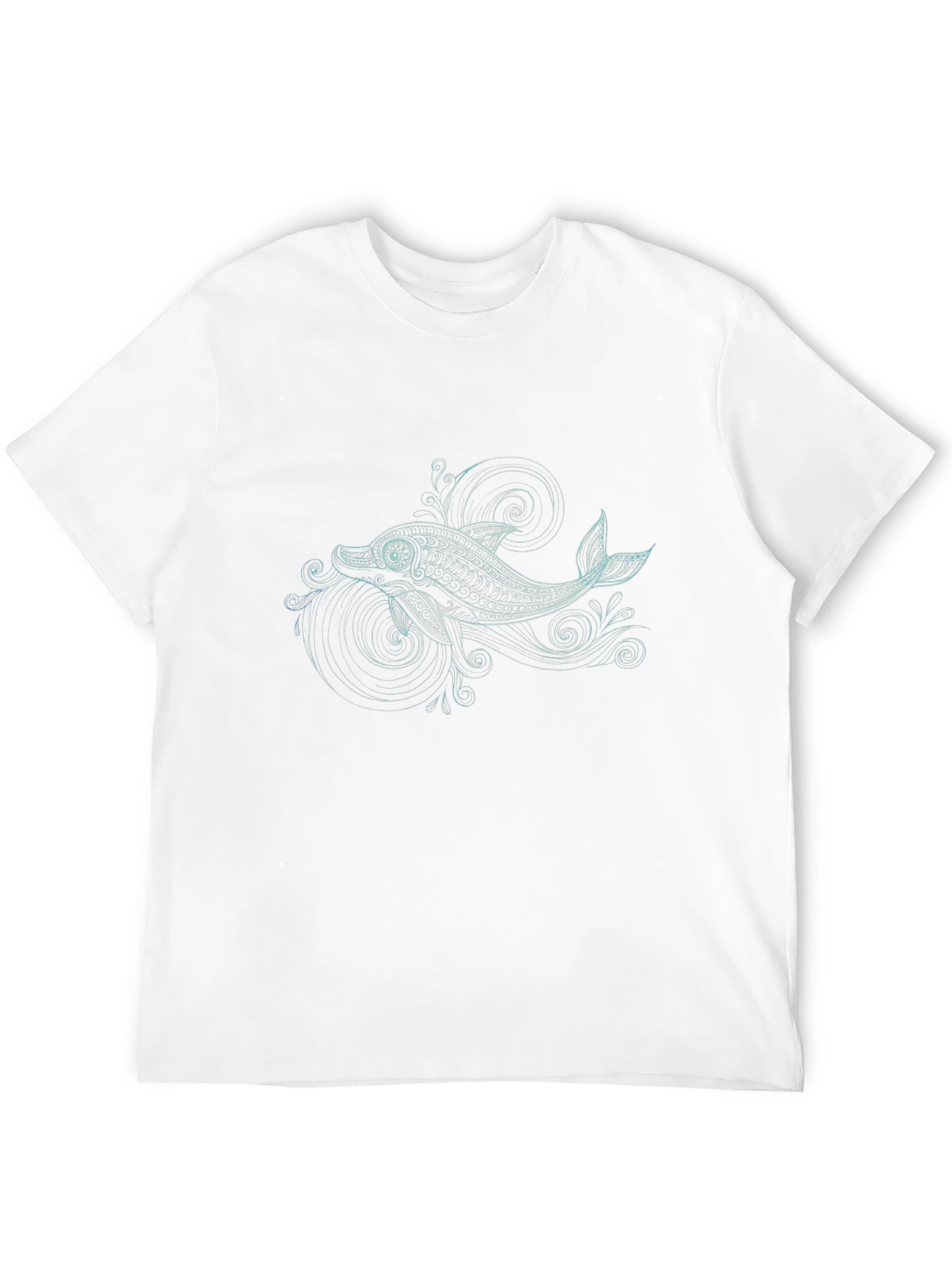 Dolphin Graphic Tee - Black Cotton Comfort