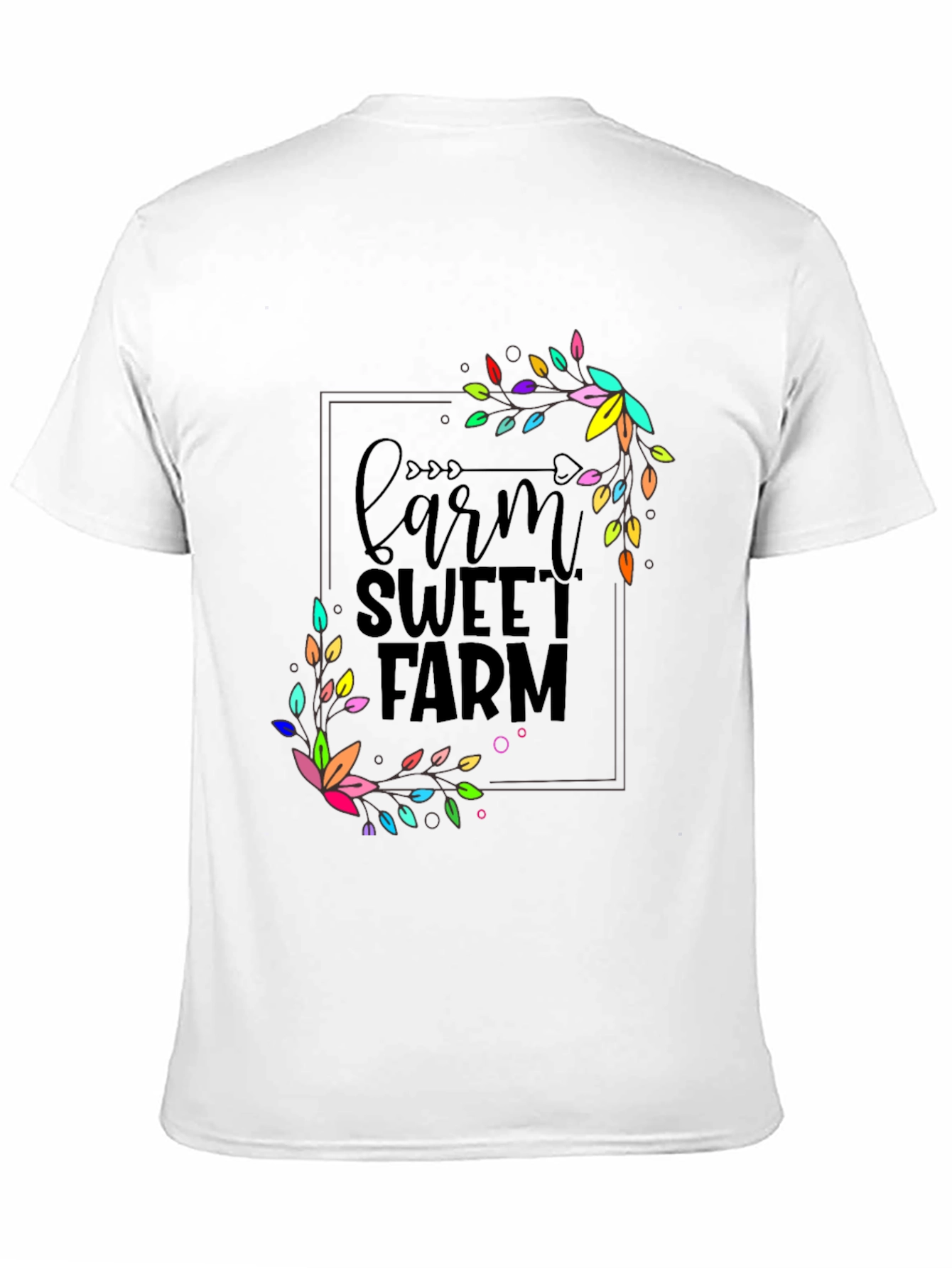 Farm Sweet Farm Graphic T-Shirt - Black