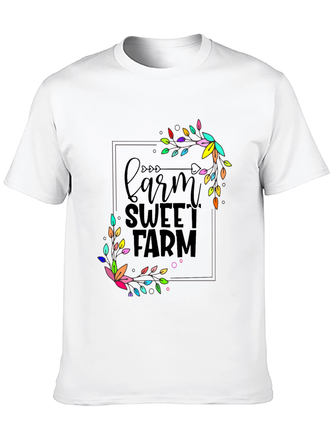 Farm Sweet Farm Graphic T-Shirt - Black
