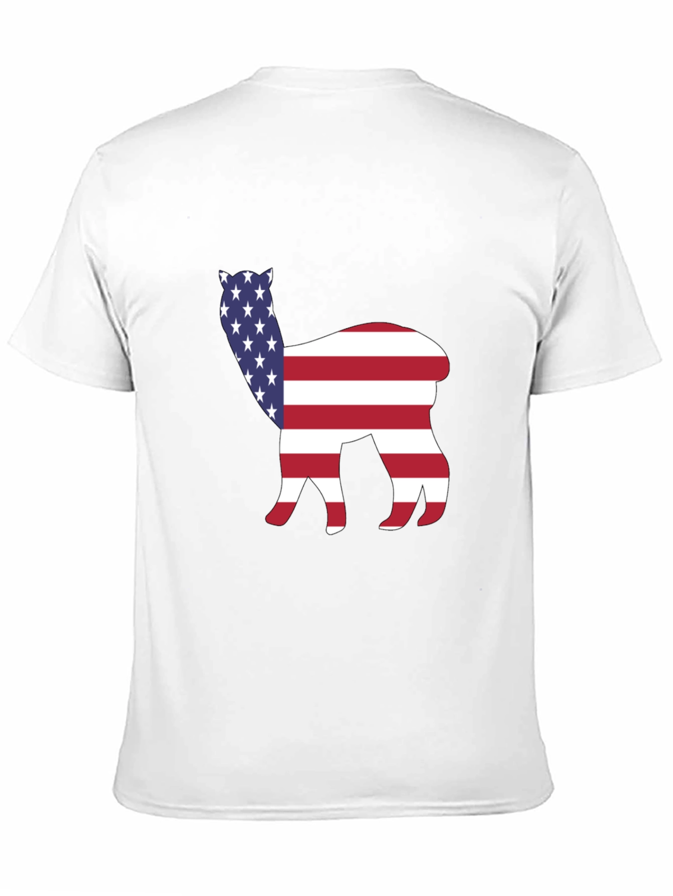 American Flag Alpaca T-Shirt Patriotic USA Tee