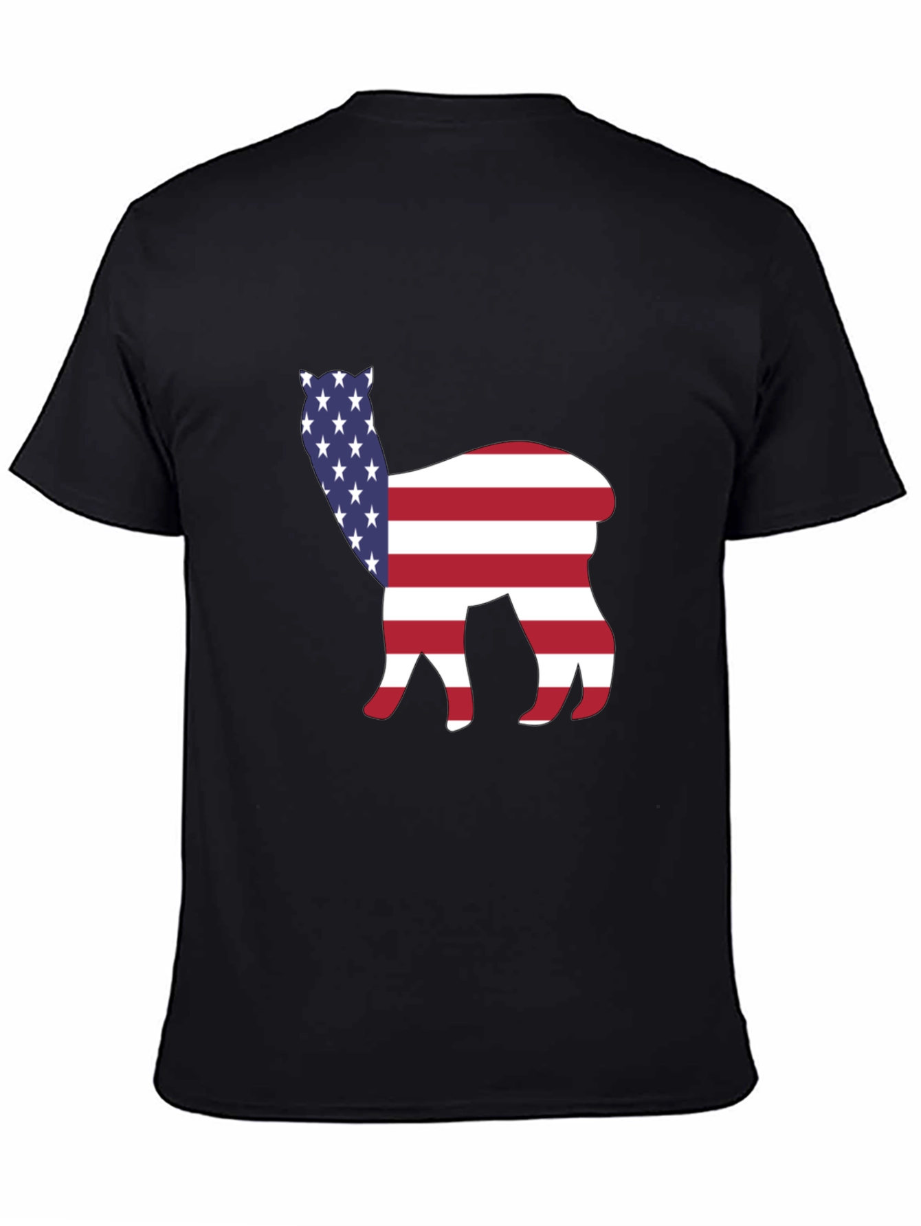 American Flag Alpaca T-Shirt Patriotic USA Tee