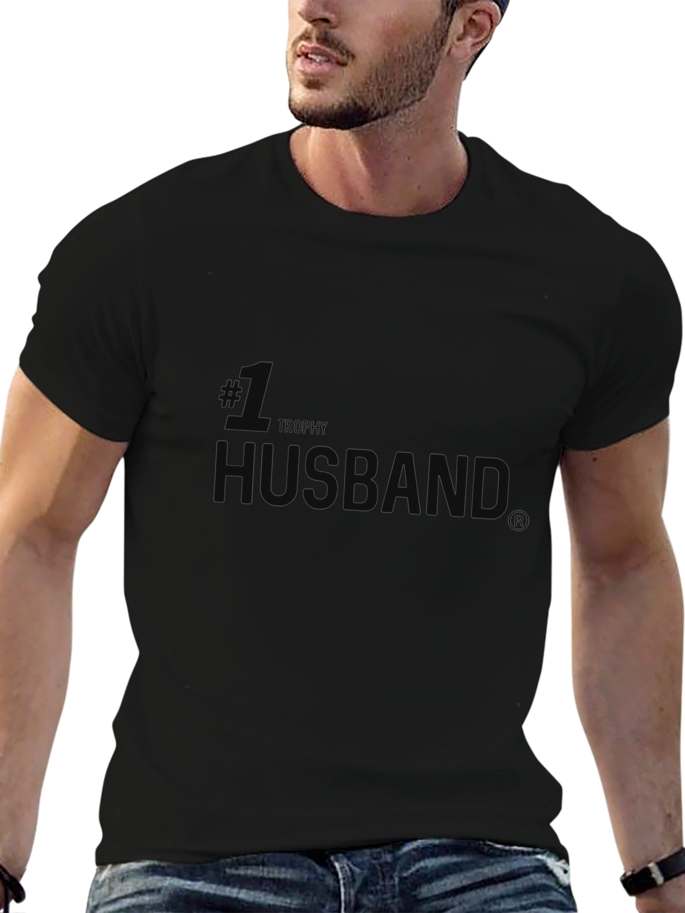 Trophy Husband Tee - Black Novelty T-Shirt