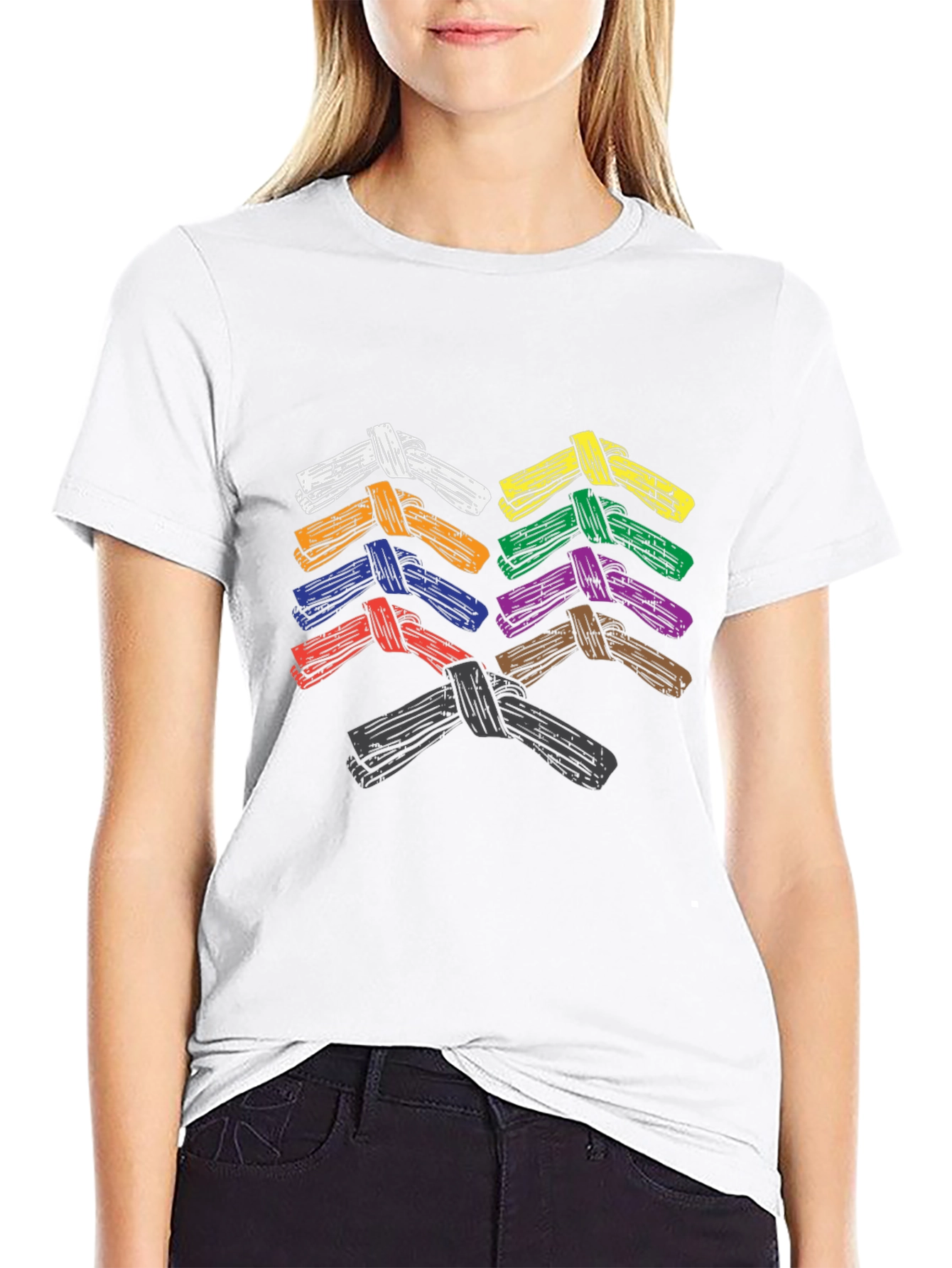 BJJ Belts T-Shirt Brazilian Jiu-Jitsu Martial Arts Tee