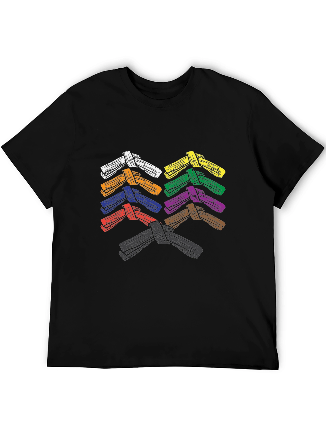BJJ Belts T-Shirt Brazilian Jiu-Jitsu Martial Arts Tee