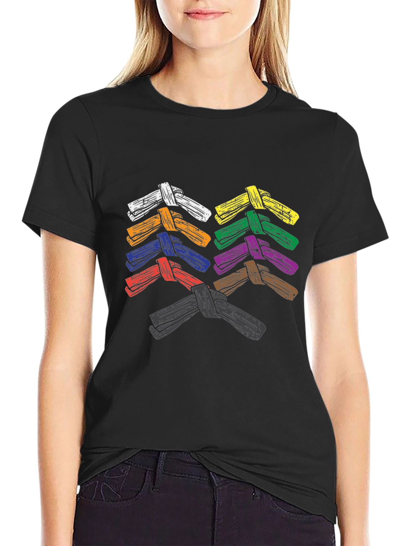 BJJ Belts T-Shirt Brazilian Jiu-Jitsu Martial Arts Tee