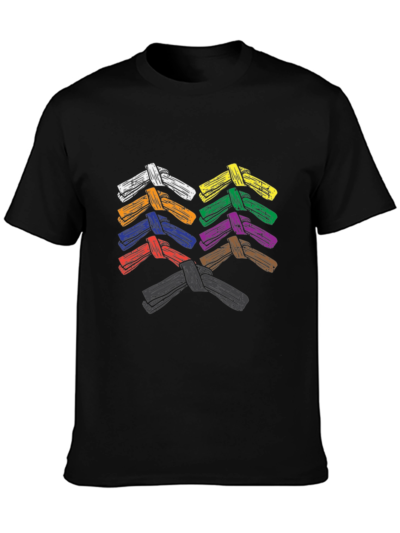 BJJ Belts T-Shirt Brazilian Jiu-Jitsu Martial Arts Tee