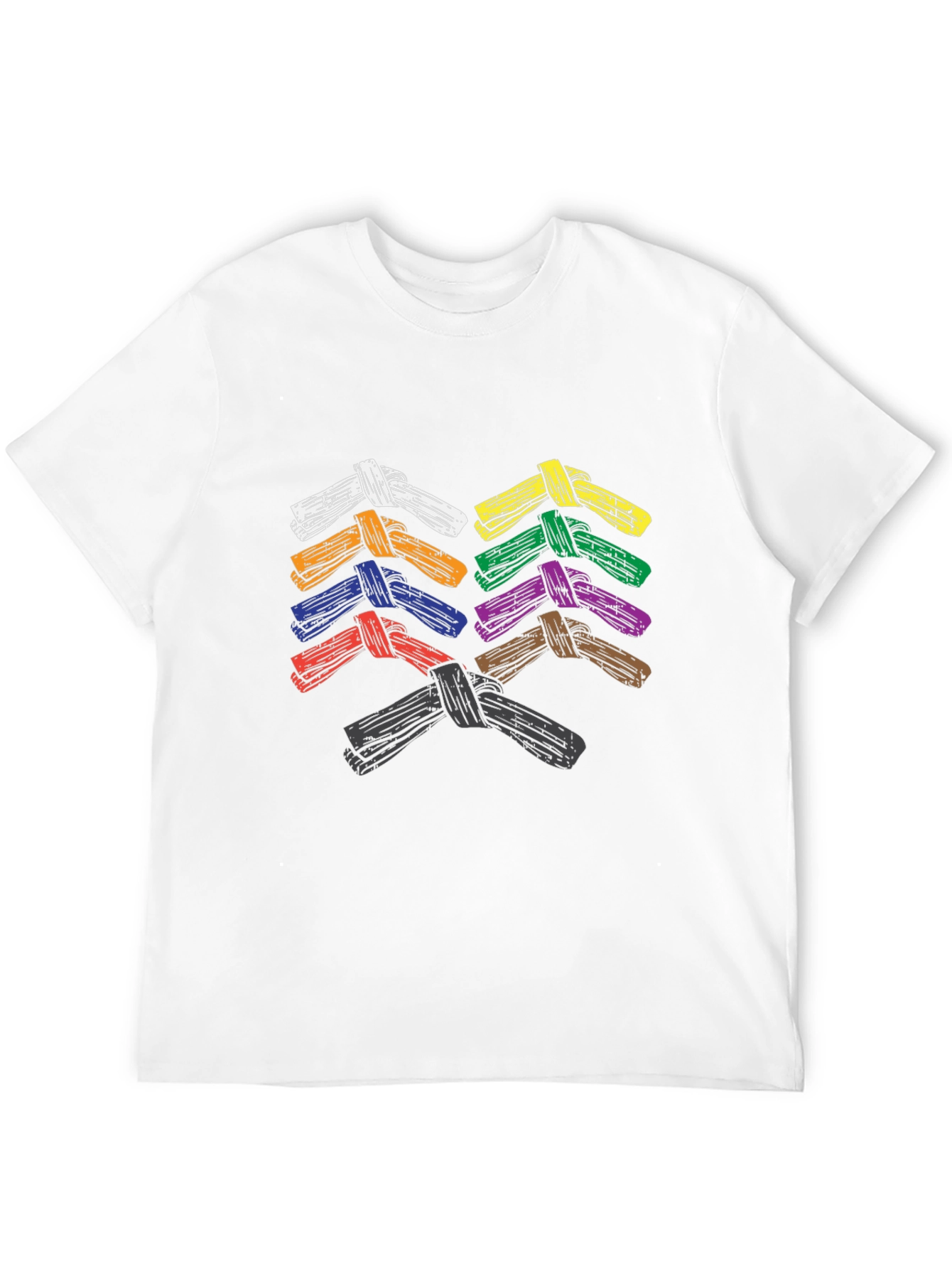 BJJ Belts T-Shirt Brazilian Jiu-Jitsu Martial Arts Tee