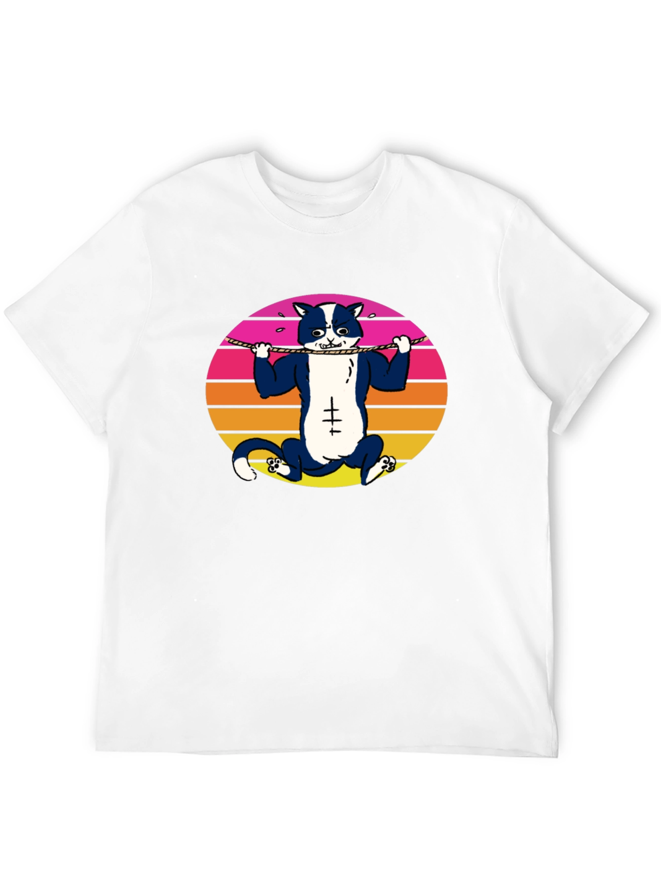 Funny Cat Gym Workout T-Shirt