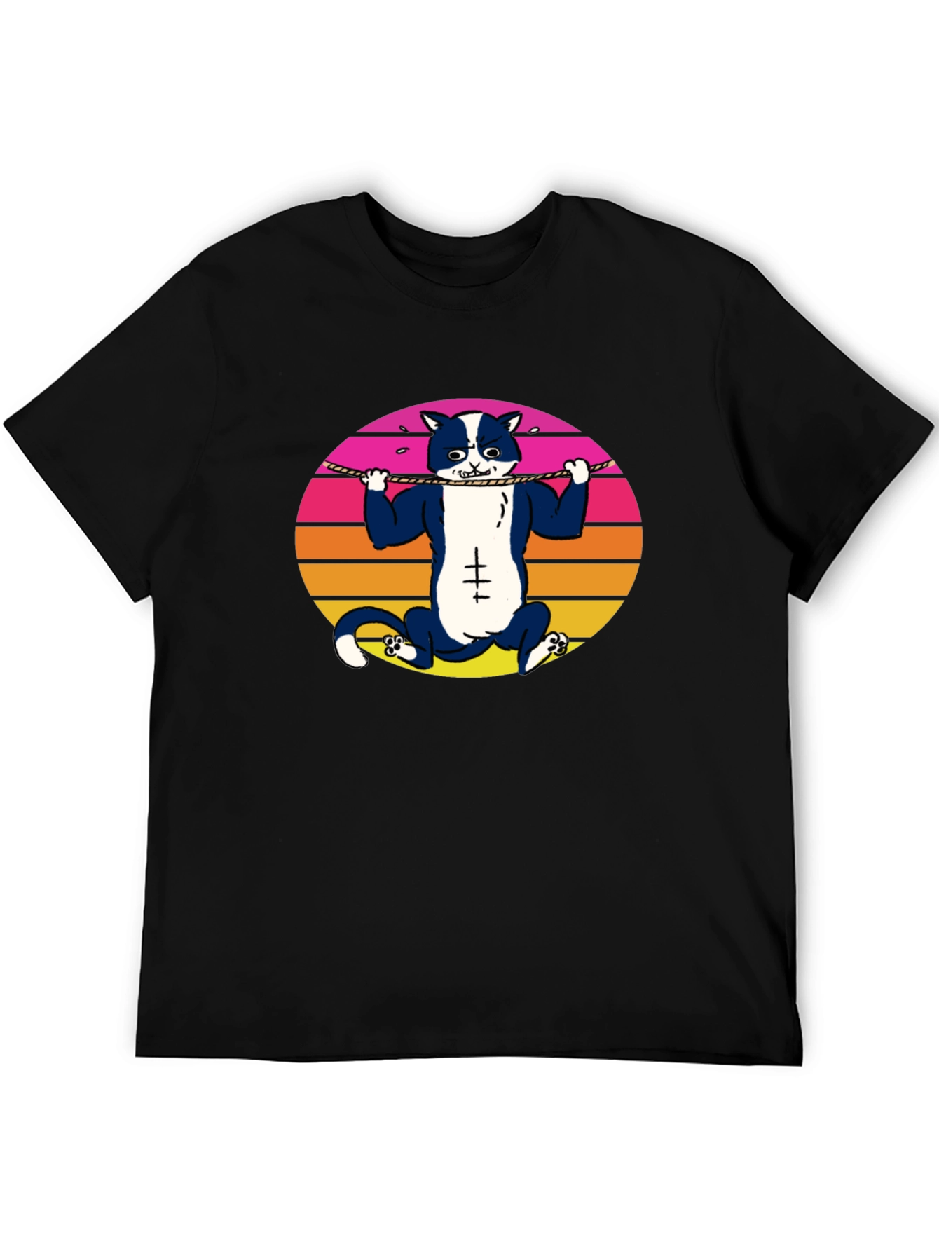 Funny Cat Gym Workout T-Shirt