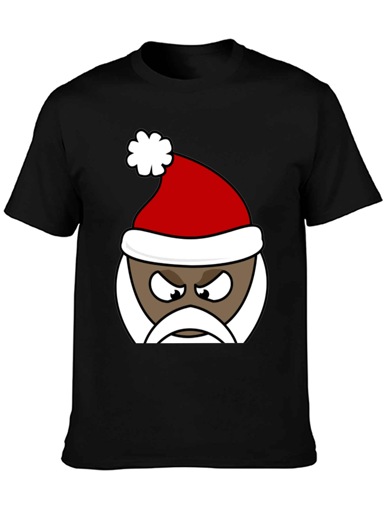 Grumpy Santa Graphic Tee - Holiday Humor T-Shirt
