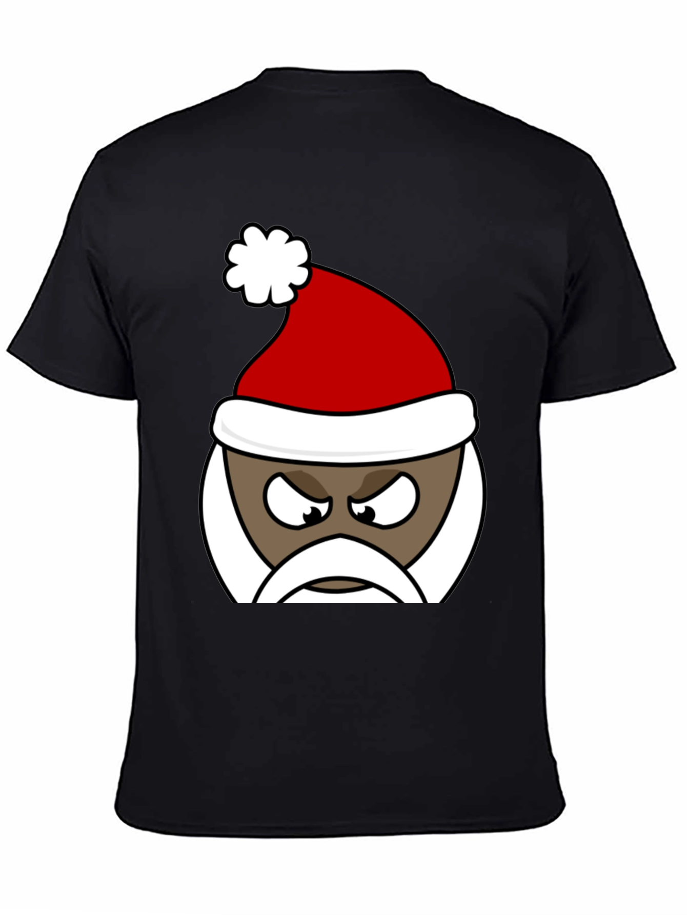 Grumpy Santa Graphic Tee - Holiday Humor T-Shirt