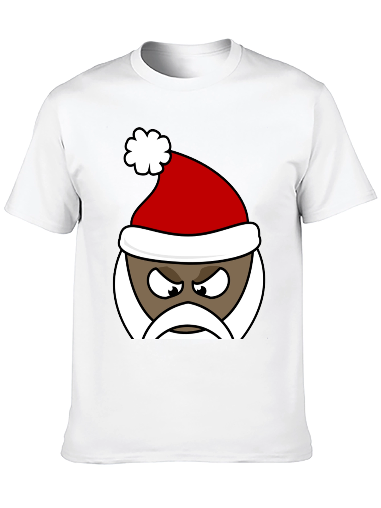 Grumpy Santa Graphic Tee - Holiday Humor T-Shirt
