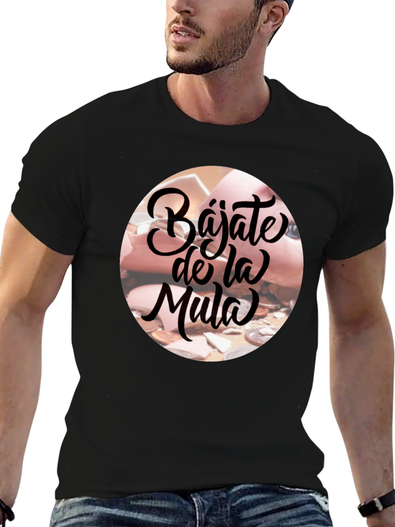 Bajate De La Mula Black Graphic T-Shirt