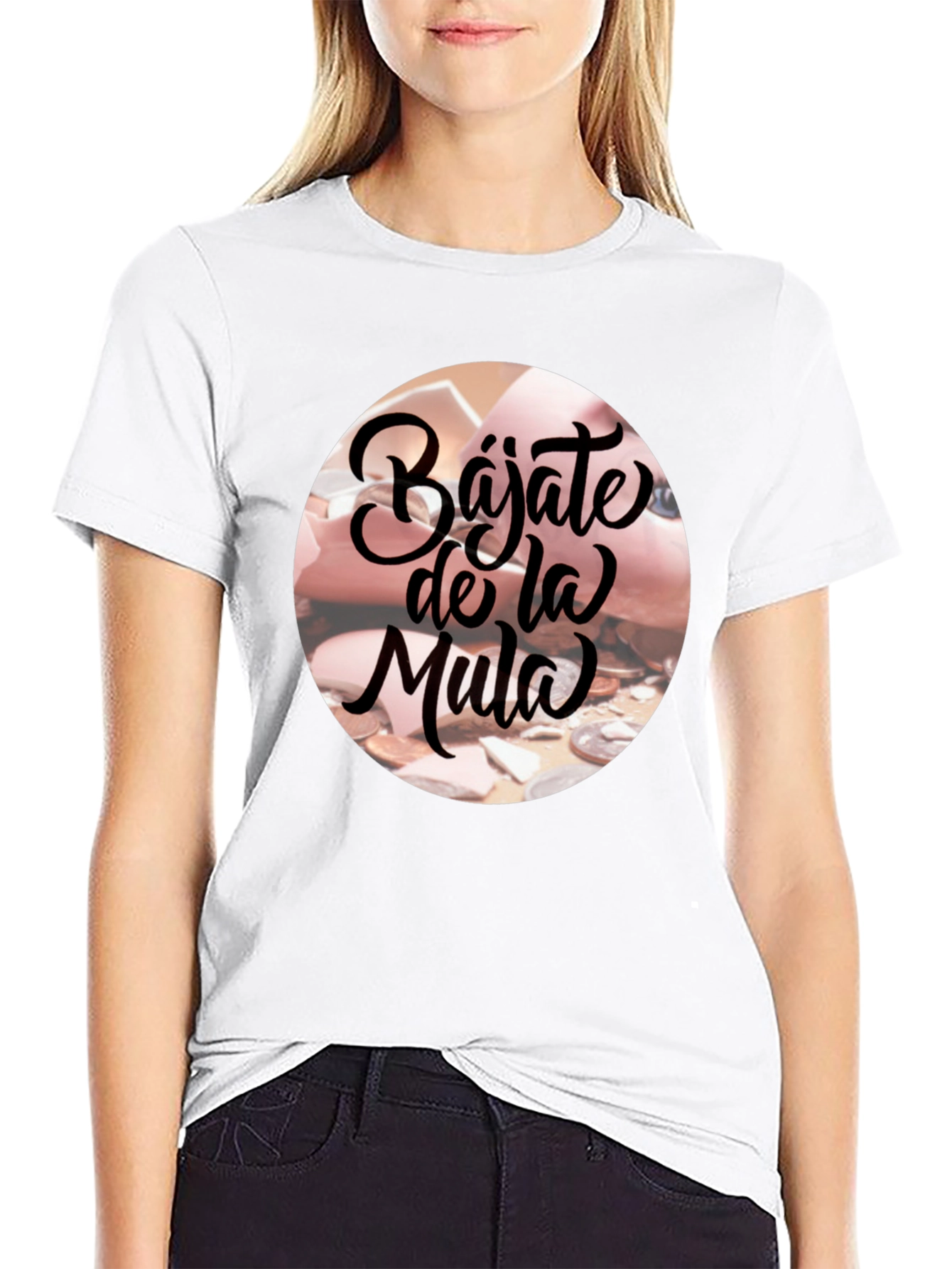 Bajate De La Mula Black Graphic T-Shirt
